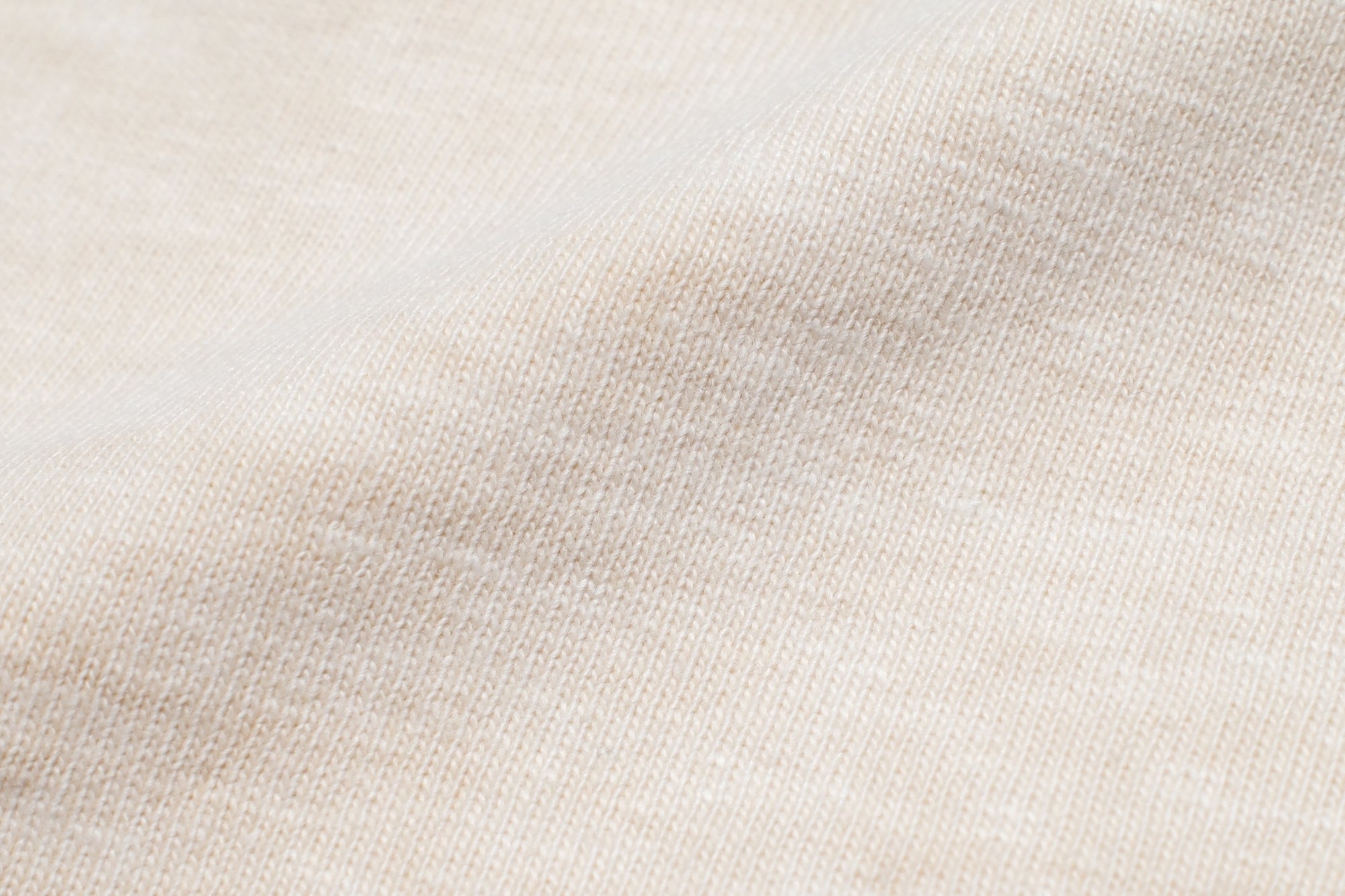 Dubble Works 7.7oz "Fallen Cotton" Loopwheeled Pigment-Dyed L/S Tee (Cream)
