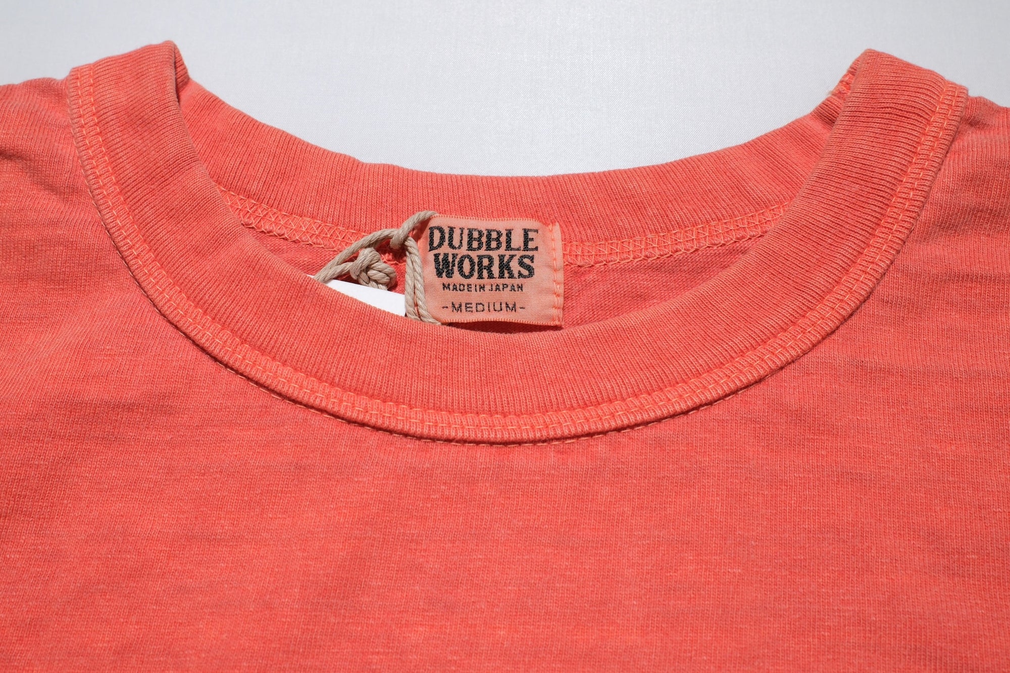 Dubble Works 7.7oz "Fallen Cotton" Loopwheeled Pigment-Dyed L/S Tee (Orange)