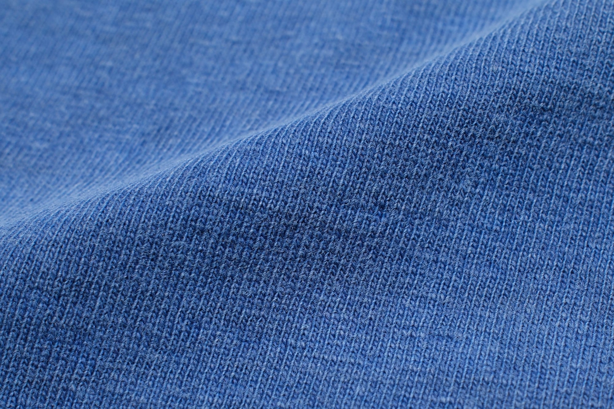 Dubble Works 7.7oz "Fallen Cotton" Loopwheeled Pigment-Dyed L/S Tee (Light Indigo)