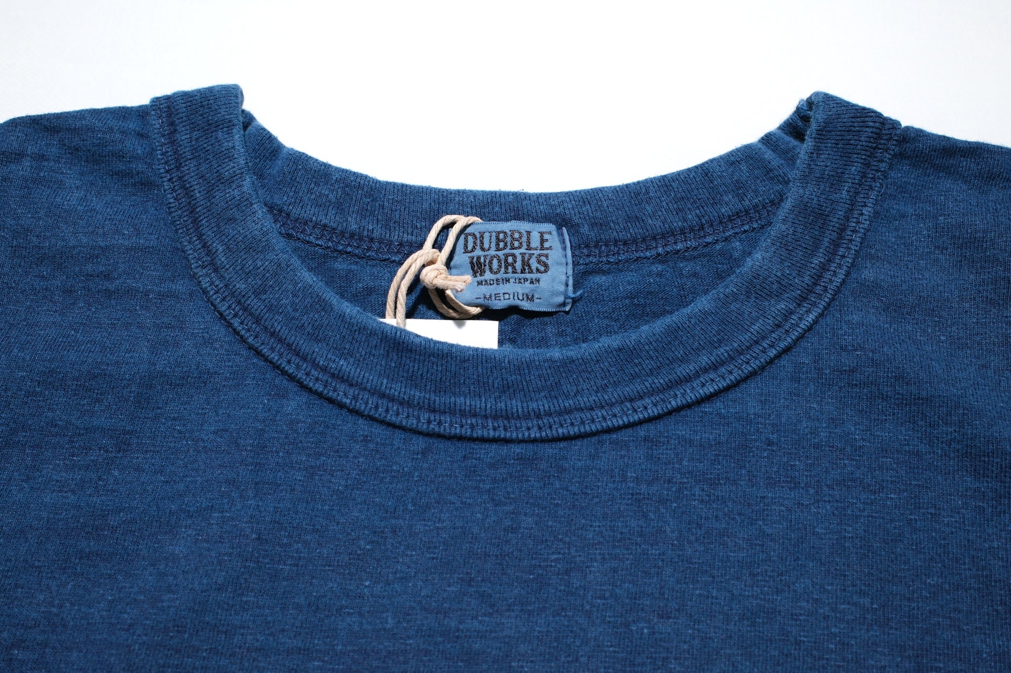 Dubble Works 7.7oz "Fallen Cotton" Loopwheeled L/S Tee (Natural Indigo)