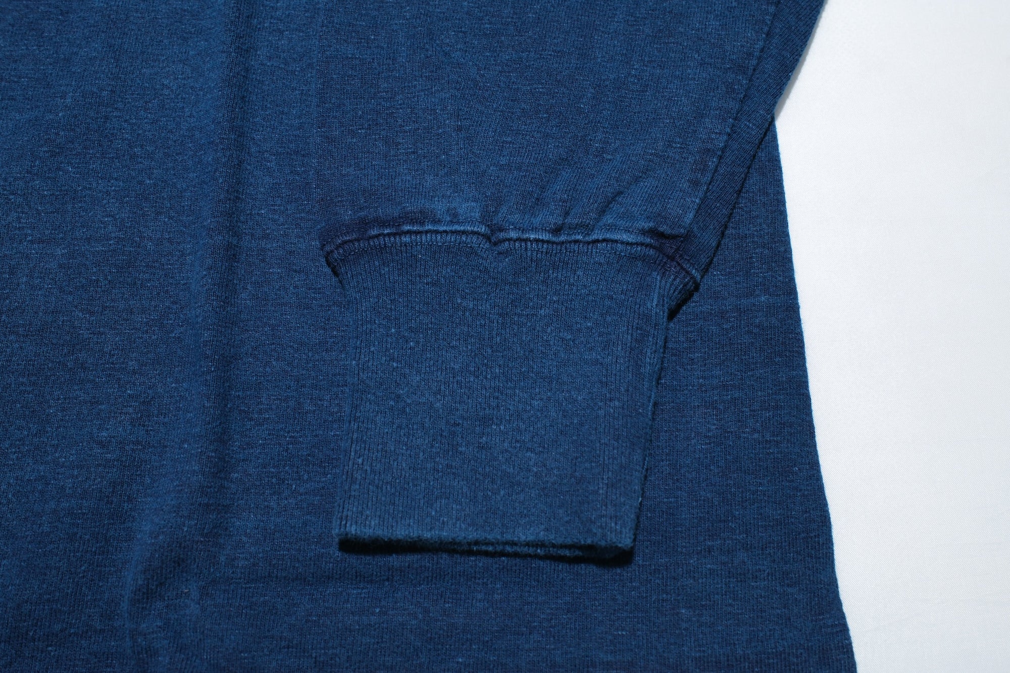 Dubble Works 7.7oz "Fallen Cotton" Loopwheeled L/S Tee (Natural Indigo)