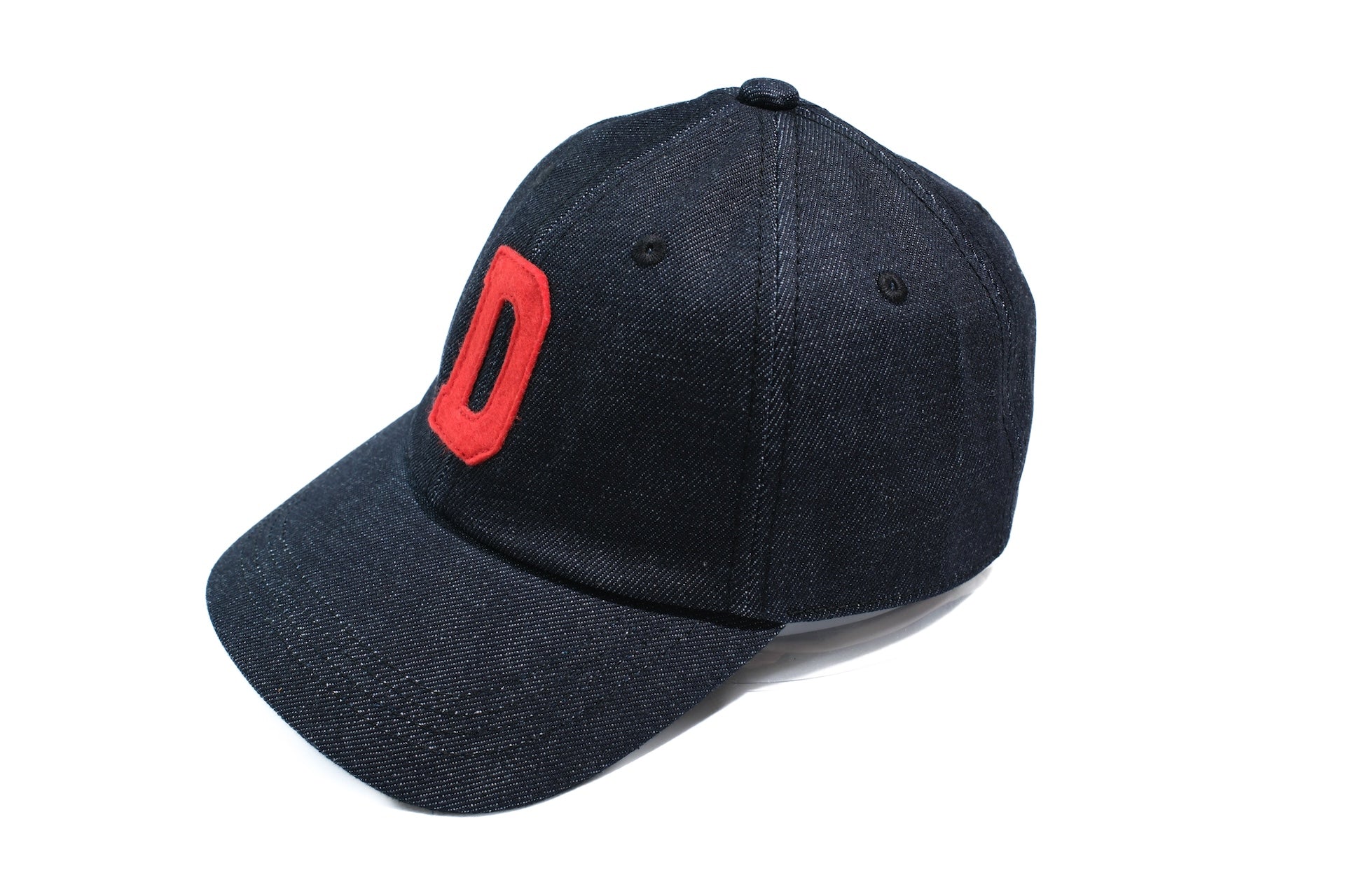 Denime X Warehouse 14oz "D Applique" Denim Baseball Cap (Indigo)