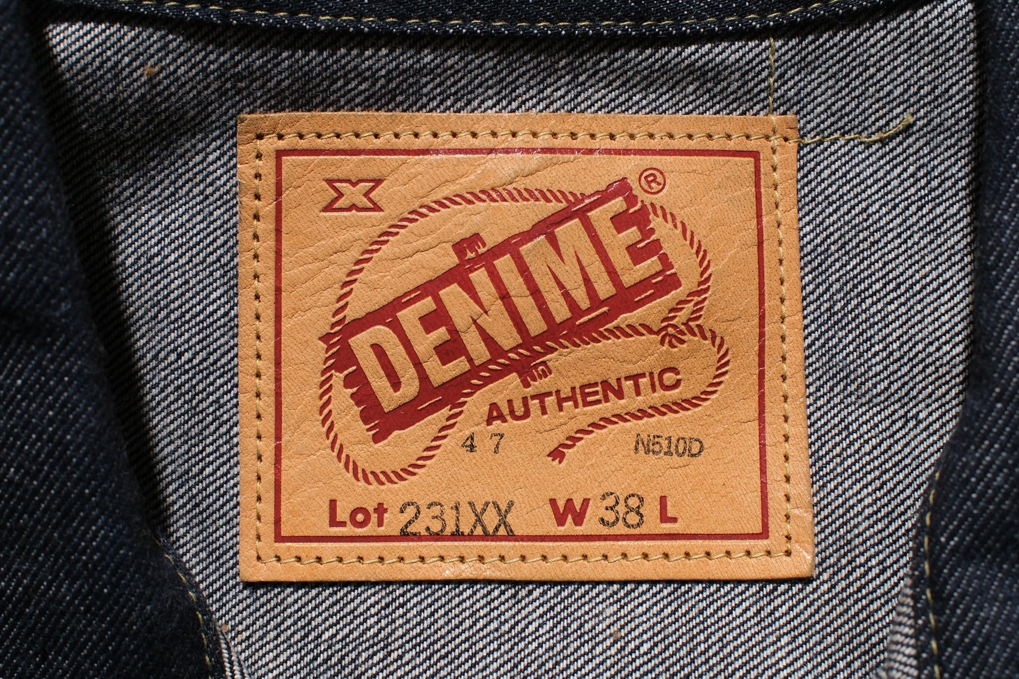 Denime X Warehouse Co. LOT. 231XX-47 14.5oz Indigo Dyed Type 1 Denim Jacket