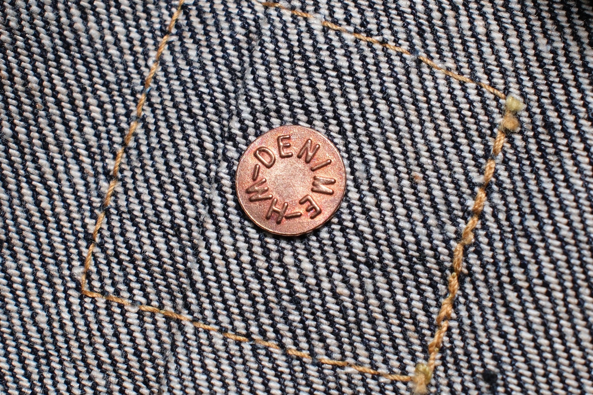 Denime X Warehouse Co. LOT. 231XX-47 14.5oz Indigo Dyed Type 1 Denim Jacket