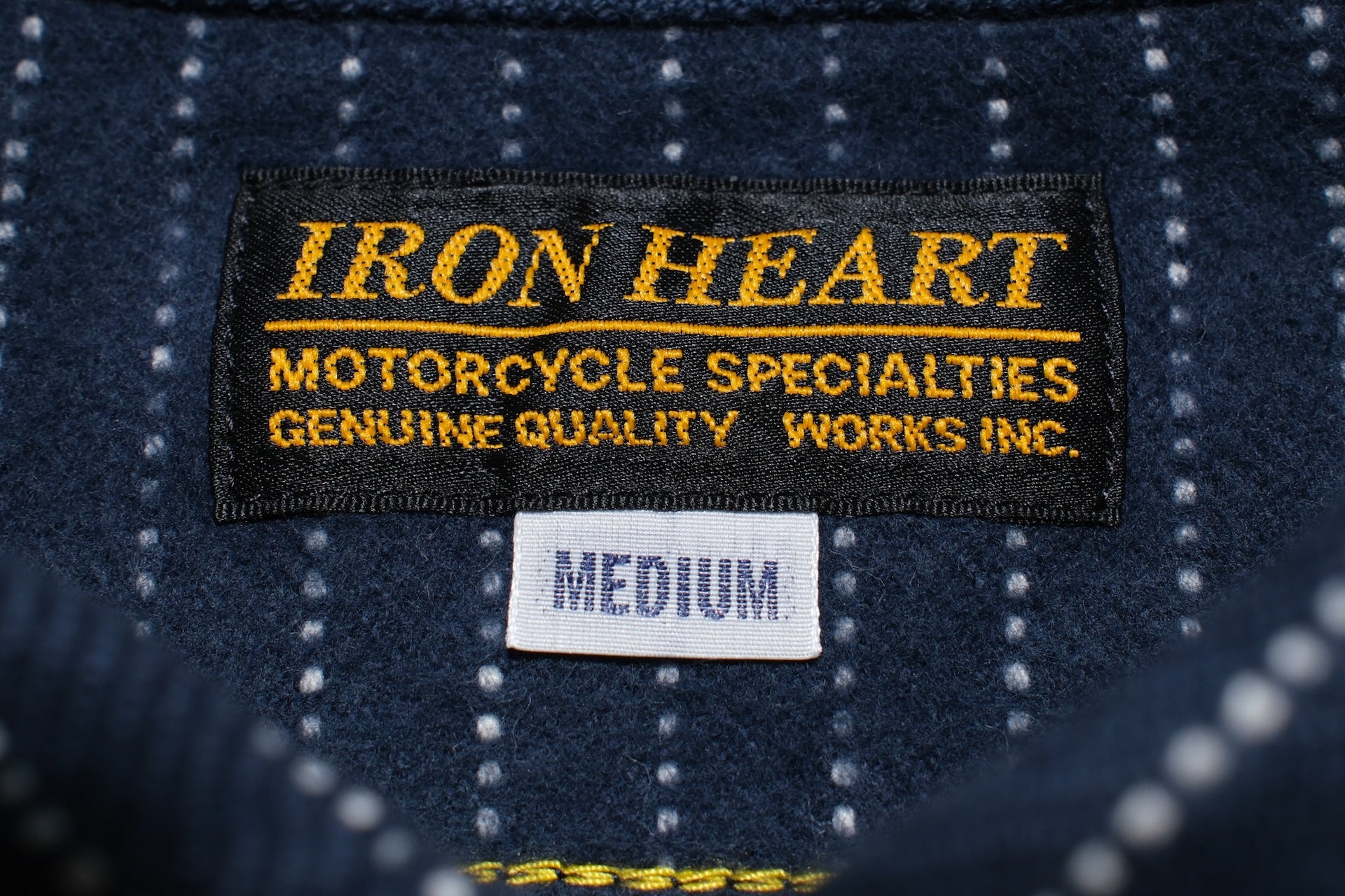 Iron Heart Ultra-Heavyweight "Wabashed" Flannel Work Shirt (Midnight Navy)