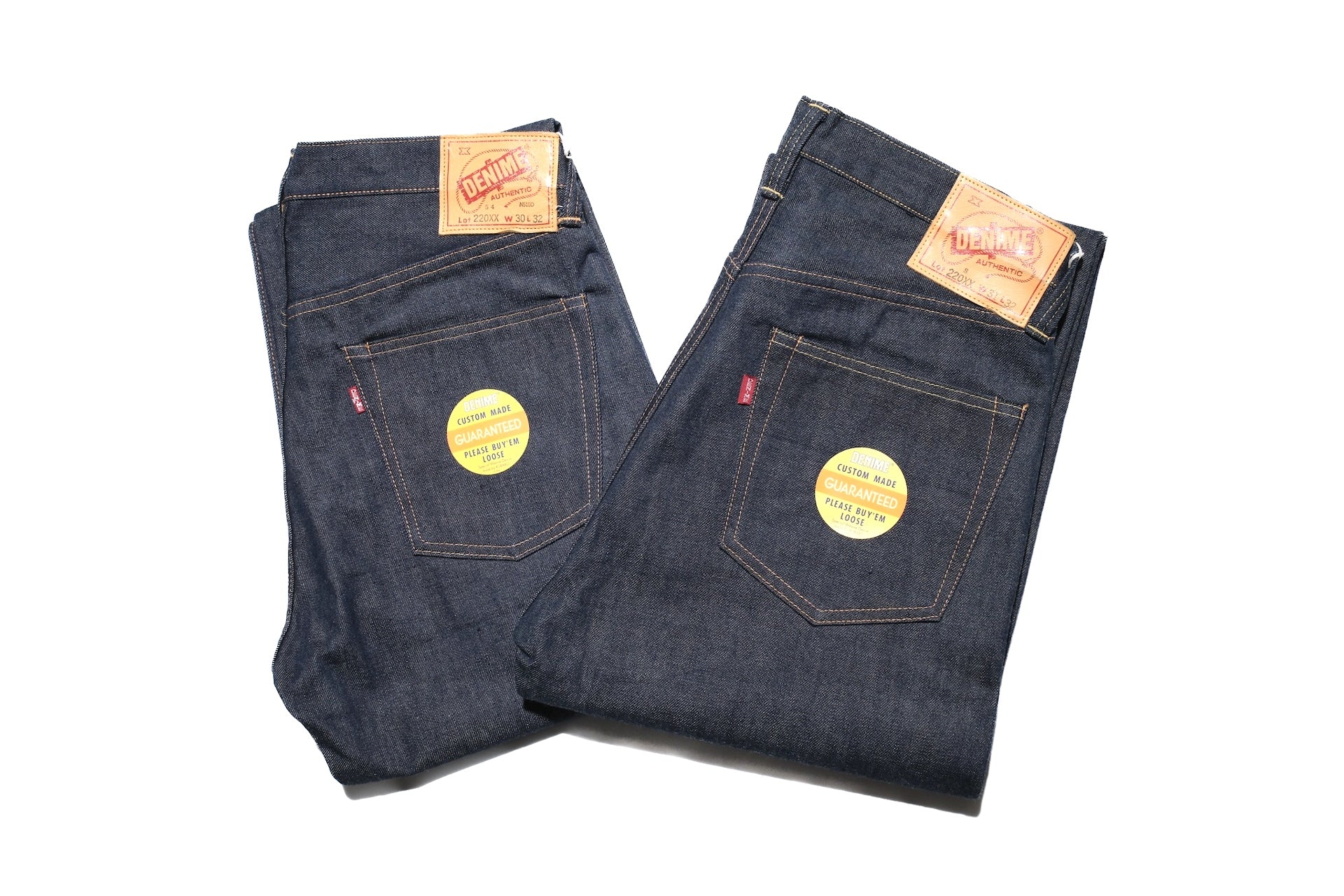 Denime X Warehouse Co. 14.5oz Indigo Dyed 220XX-S (WWII Model) Denim (Relaxed Straight fit)