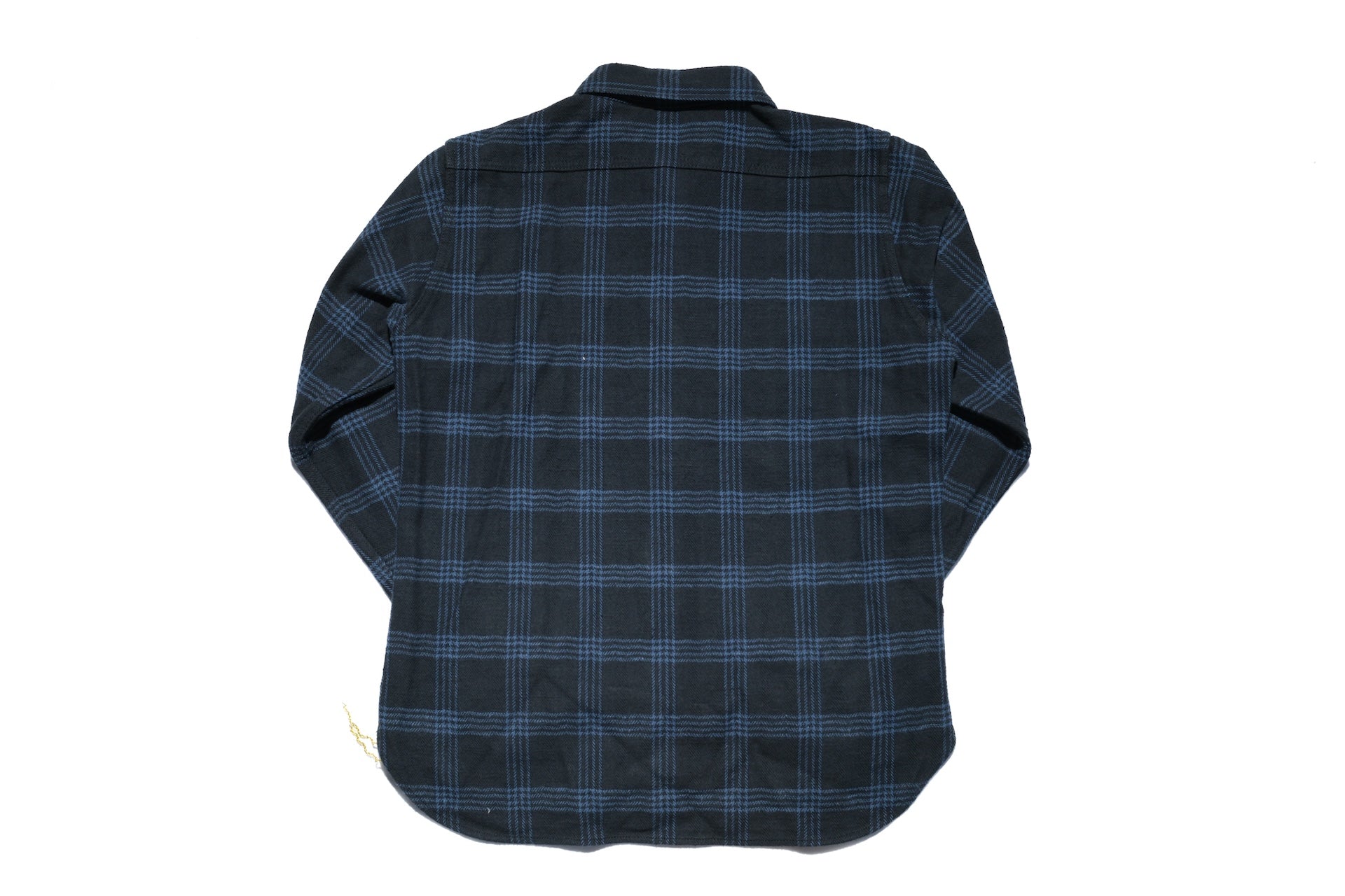 Iron Heart Ultra-Heavyweight "Slubby" Flannel Classic Check Work Shirt (Sumi Black)