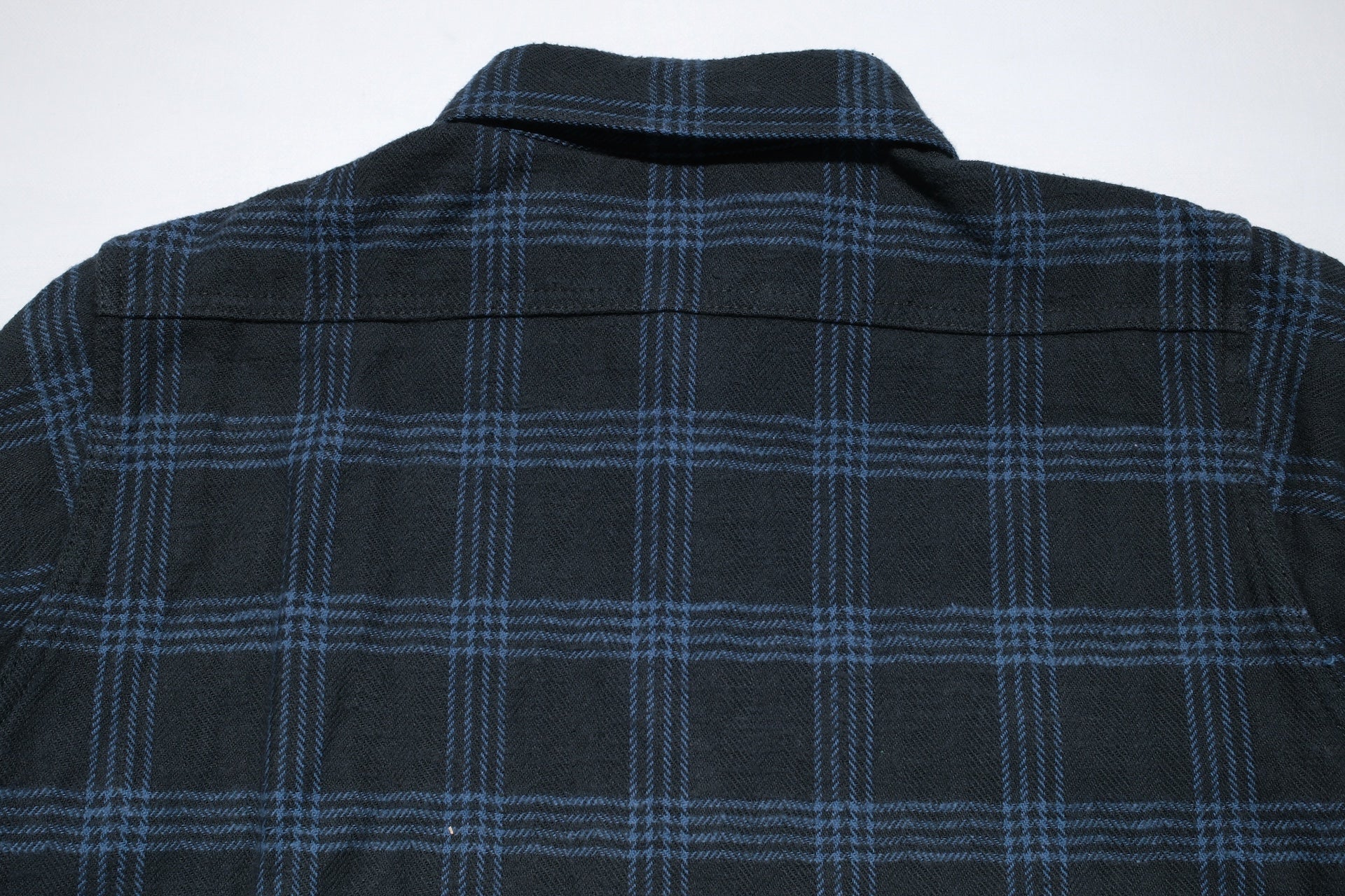 Iron Heart Ultra-Heavyweight "Slubby" Flannel Classic Check Work Shirt (Sumi Black)