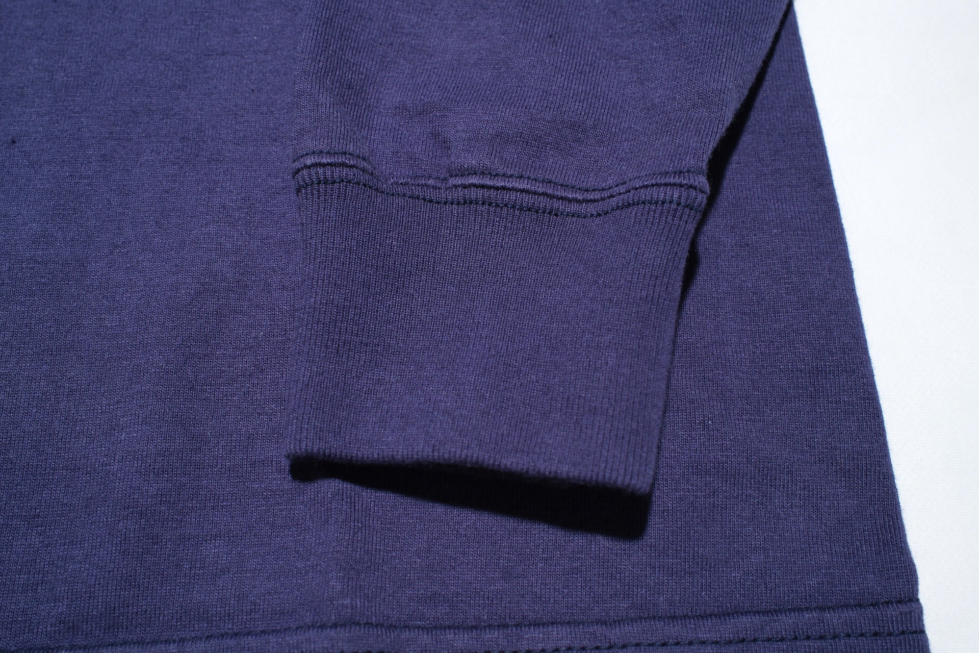 The Flat Head '26 Version 9oz Loopwheel L/S Plain Tee (Navy)