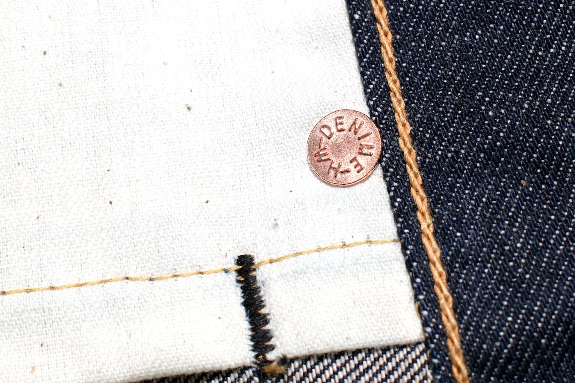 Denime X Warehouse Co. 14.5oz Indigo Dyed 220XX-54 Denim (Classic Straight fit)