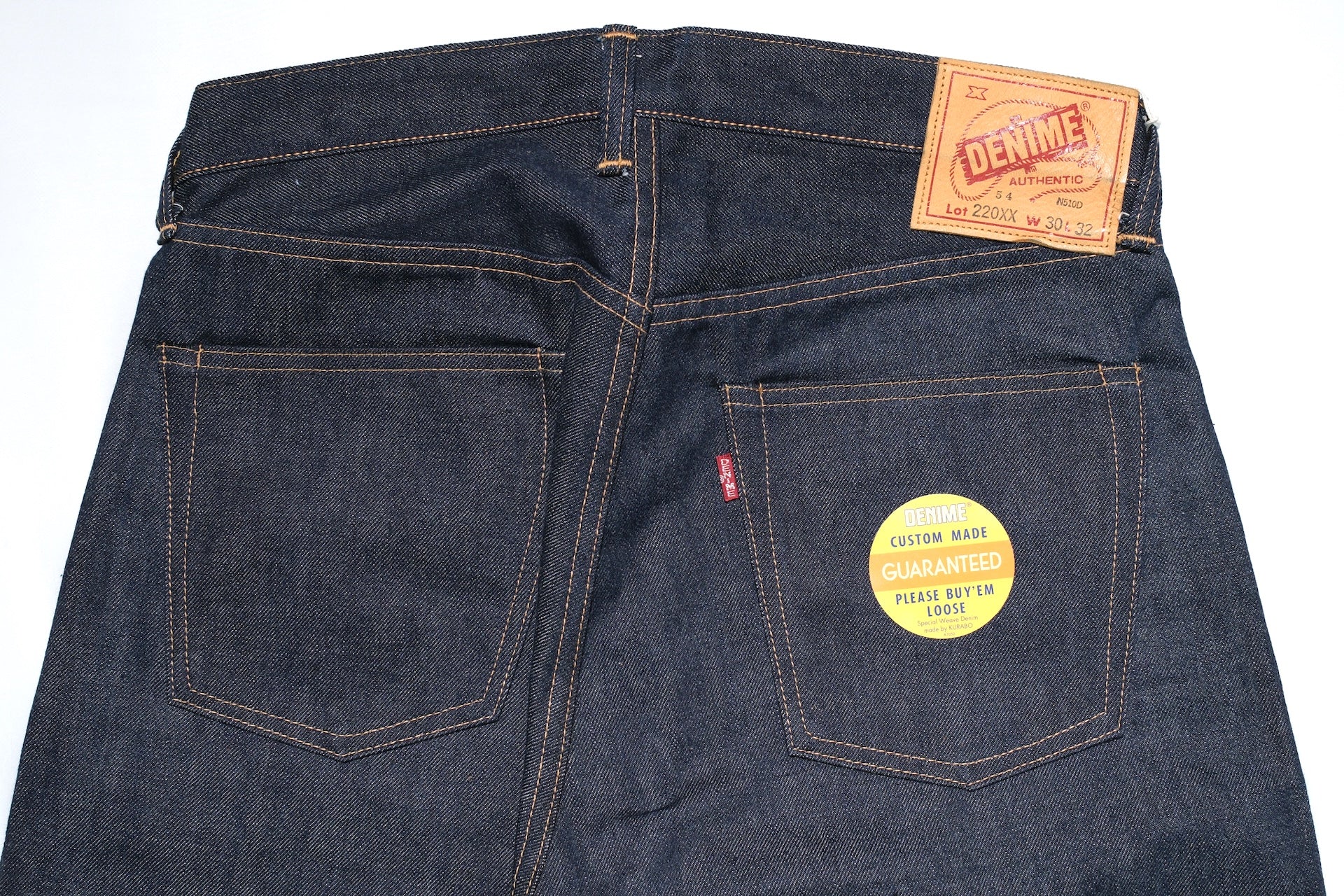 Denime X Warehouse Co. 14.5oz Indigo Dyed 220XX-54 Denim (Classic Straight fit)