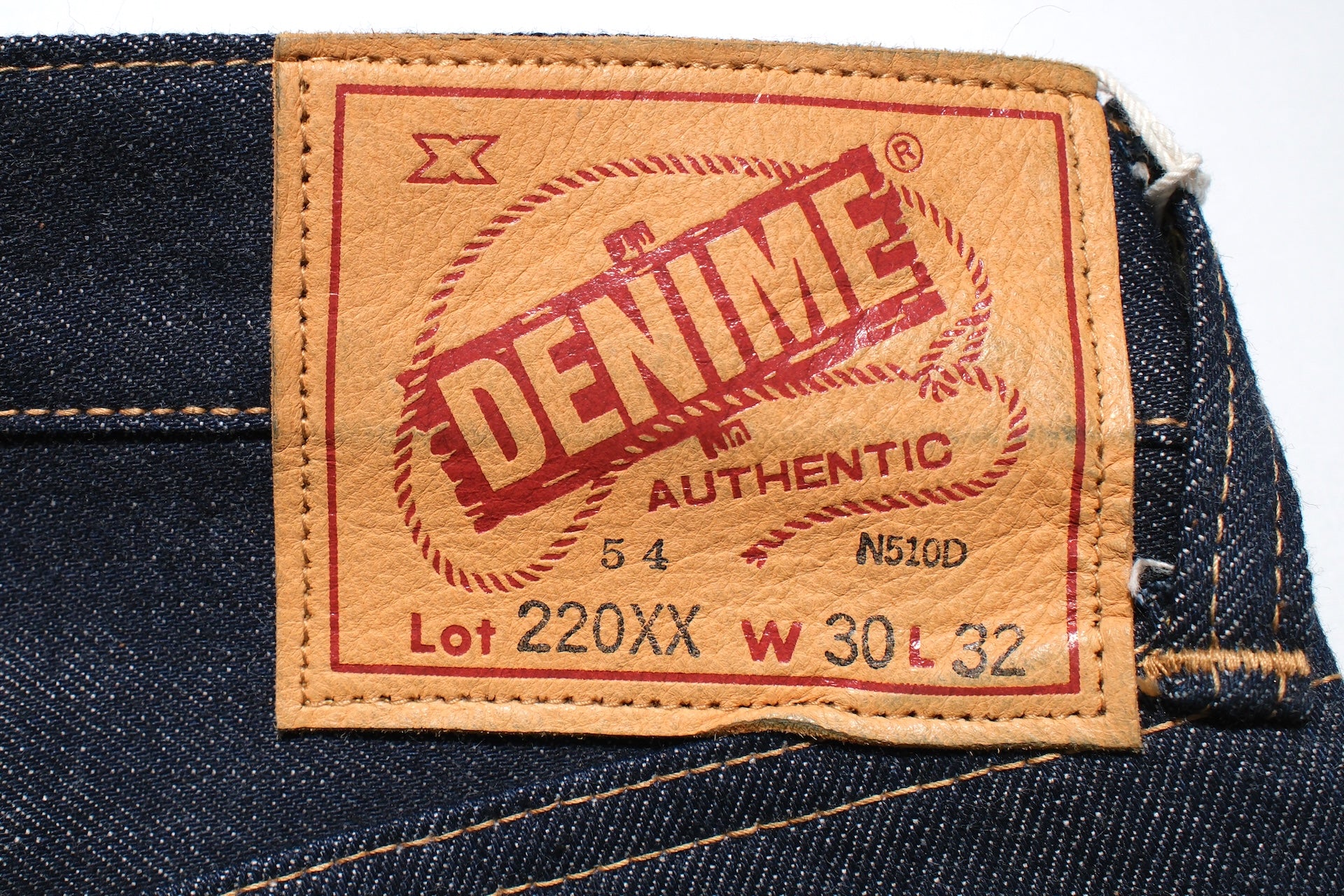 Denime X Warehouse Co. 14.5oz Indigo Dyed 220XX-54 Denim (Classic Straight fit)