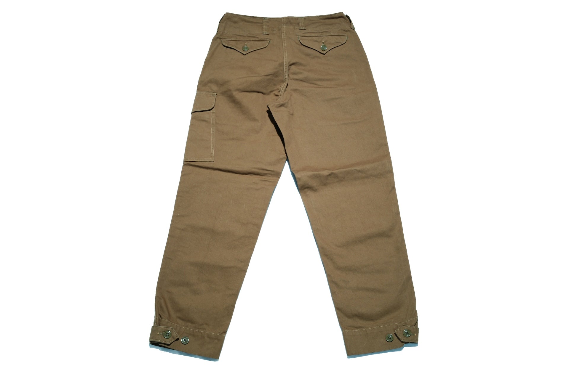 Freewheelers Heavyweight Cotton Drill "Aviators' Trousers" (Dark Khaki)
