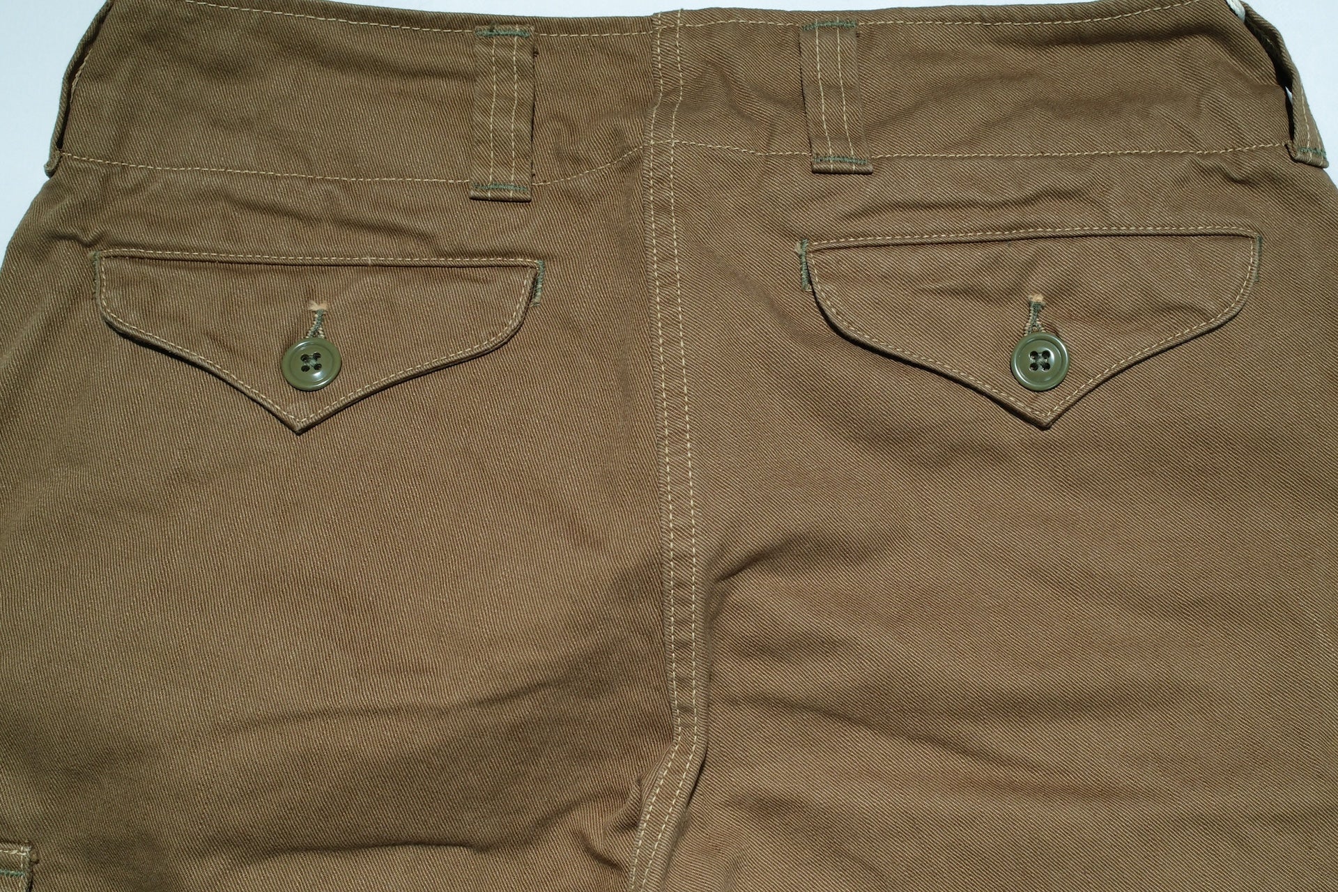 Freewheelers Heavyweight Cotton Drill "Aviators' Trousers" (Dark Khaki)