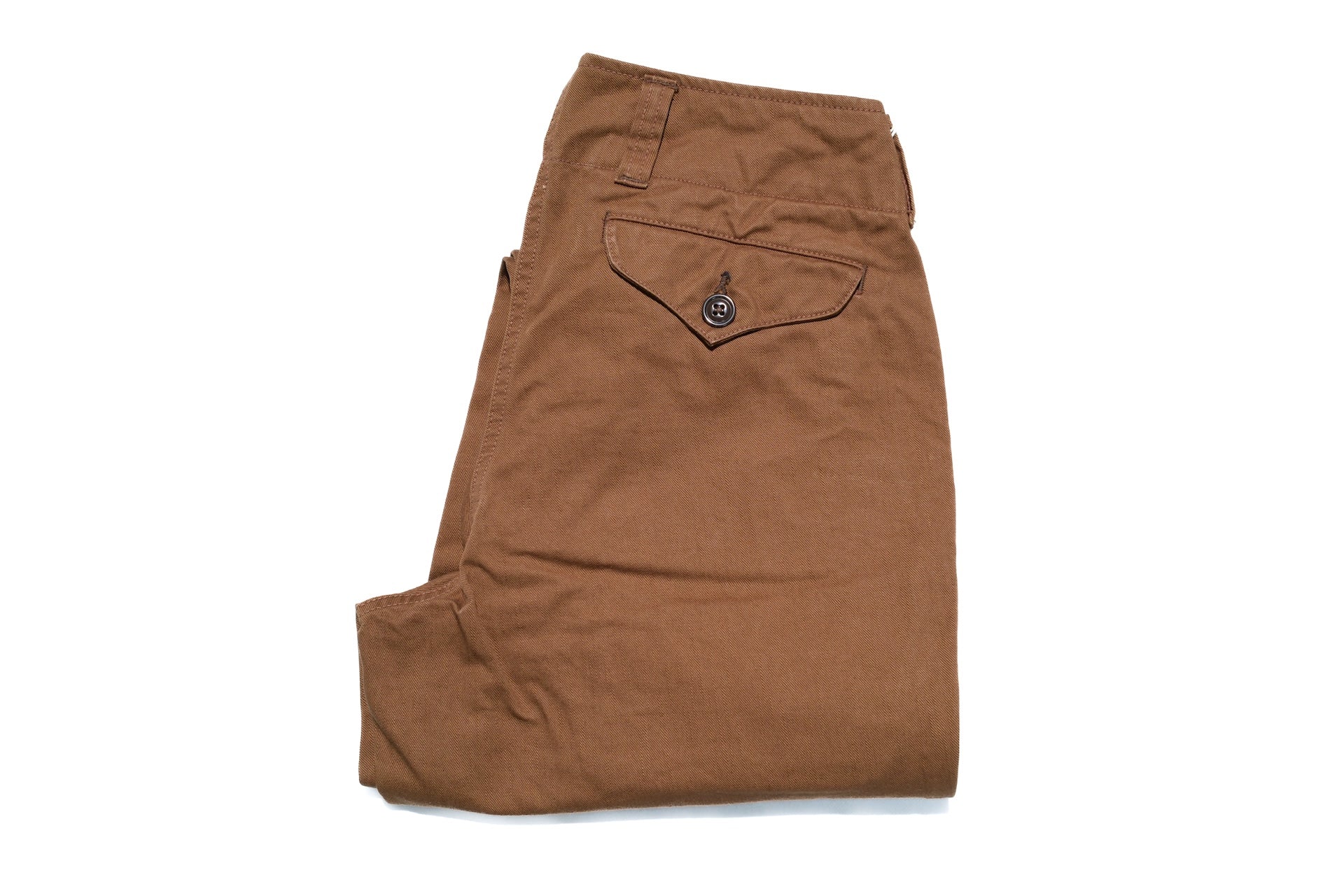 Freewheelers Heavyweight Cotton Drill "Aviators' Trousers" (Red Brown)