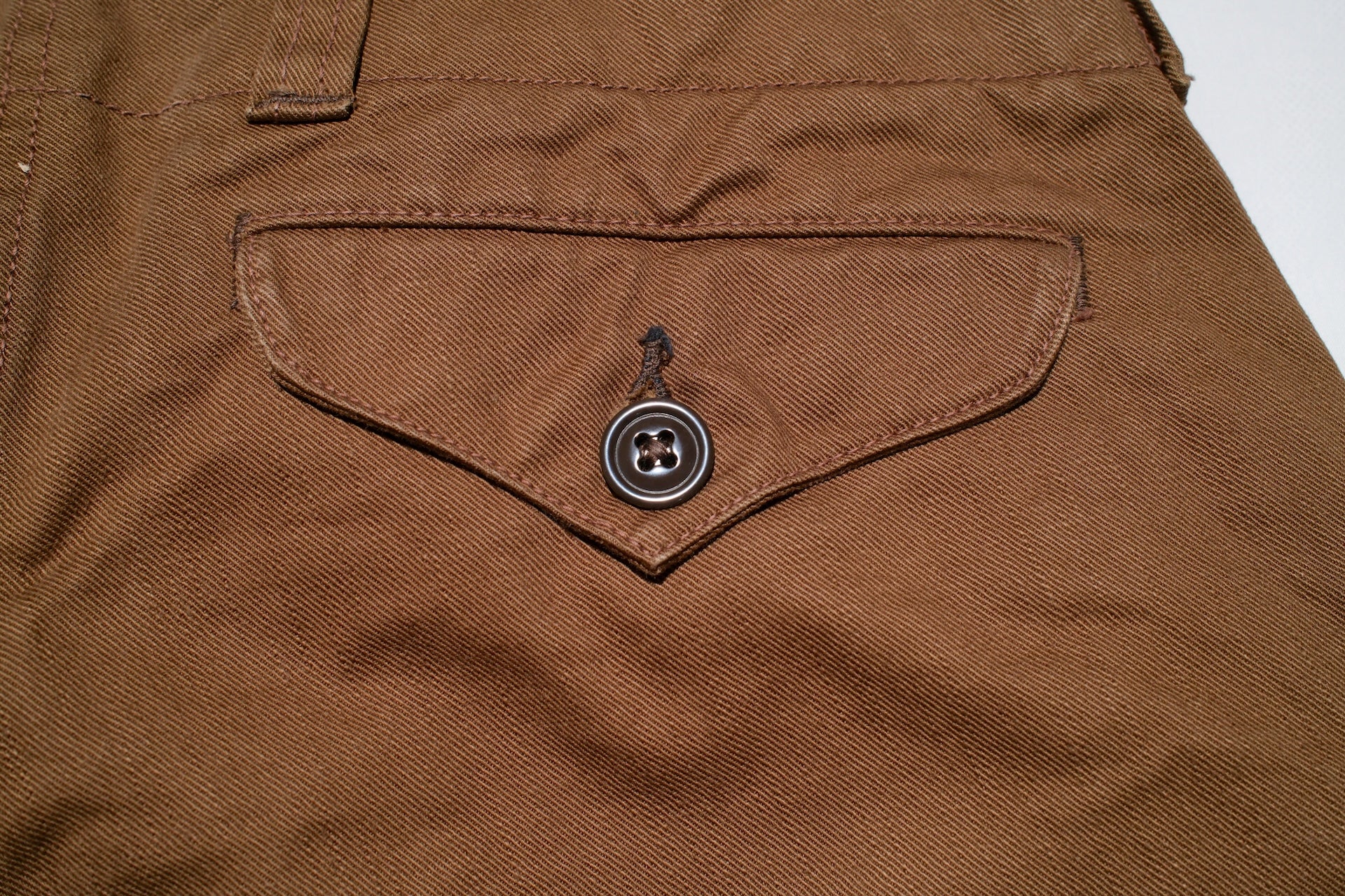 Freewheelers Heavyweight Cotton Drill "Aviators' Trousers" (Red Brown)