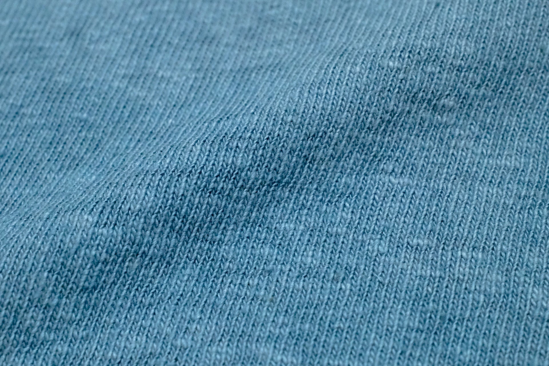 UES 9.5oz "NO.8 Slub Nep" Heavyweight Plain Tees (Turquoise Blue)