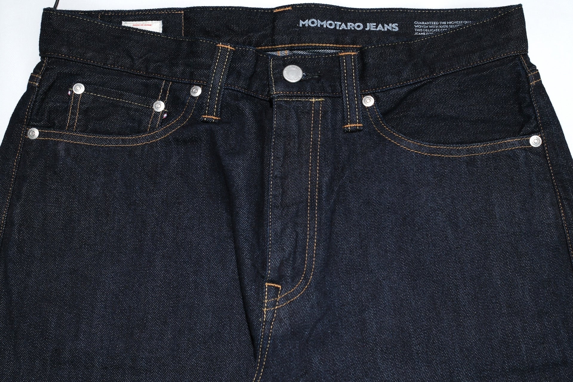 MOMOTARO JEANS 11oz Indigo Dyed "Silk-Touch" #400 Denim (Wide Straight fit)
