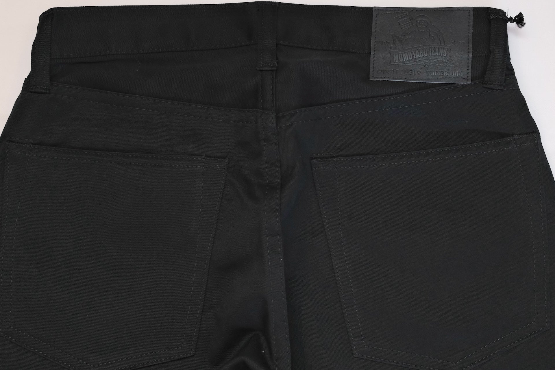 Momotaro 12.5oz Selvage Moleskin Trousers (Black)