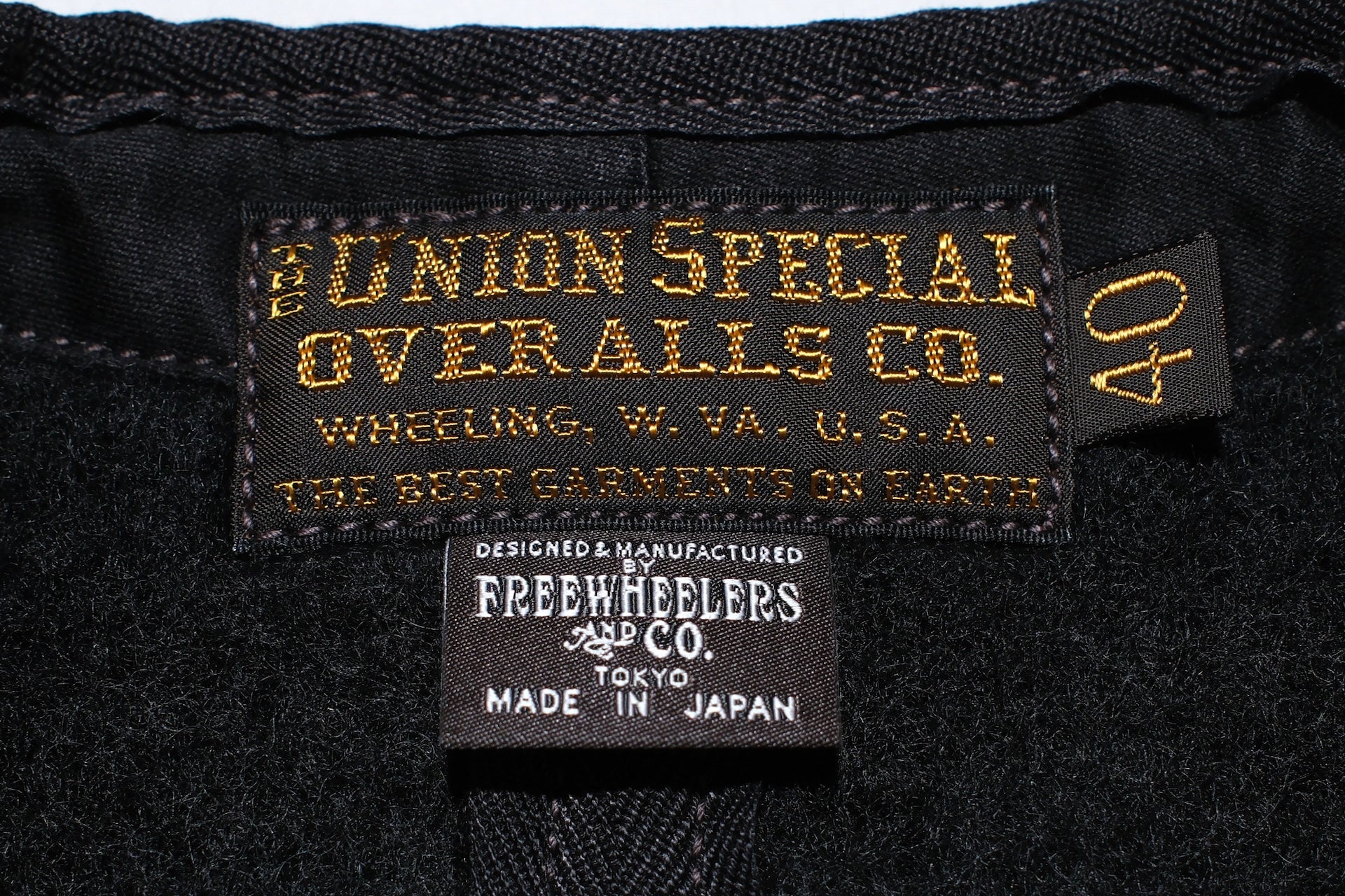 Freewheelers “Longshoreman” Winter Worker Vest (Grained Black)