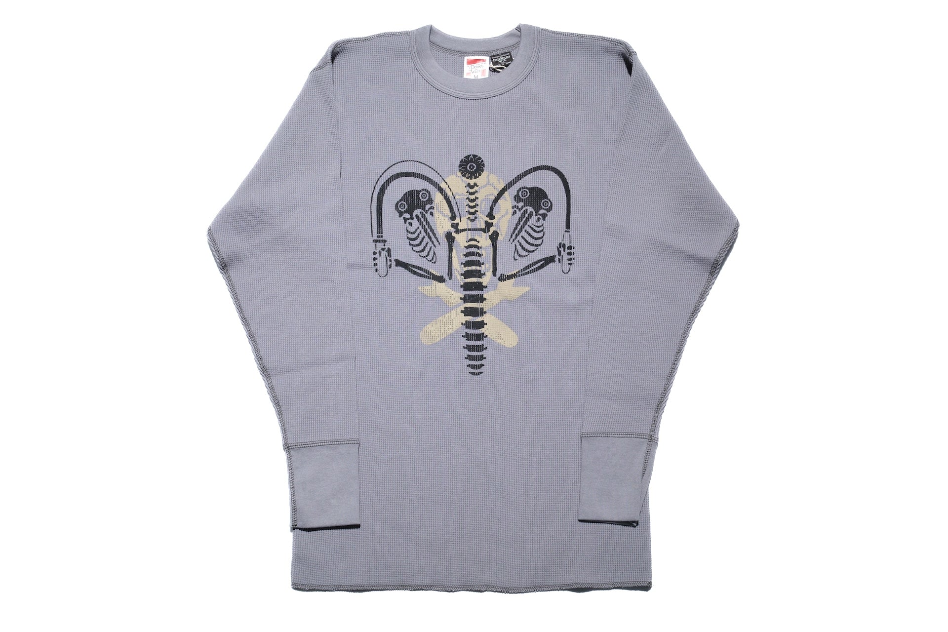Freewheelers "Knuckle Bones" L/S Thermal (Medium Grey)