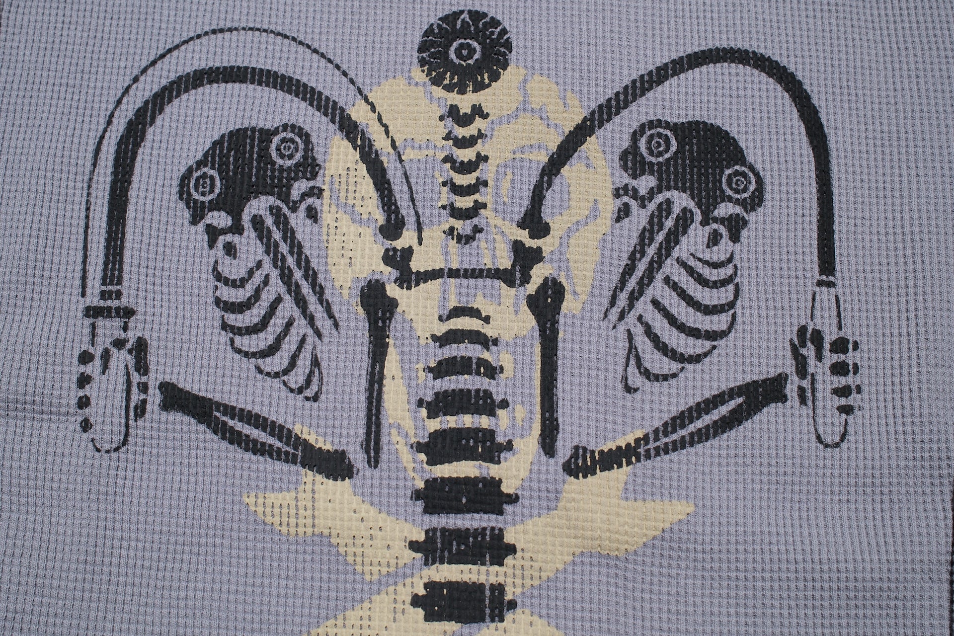 Freewheelers "Knuckle Bones" L/S Thermal (Medium Grey)