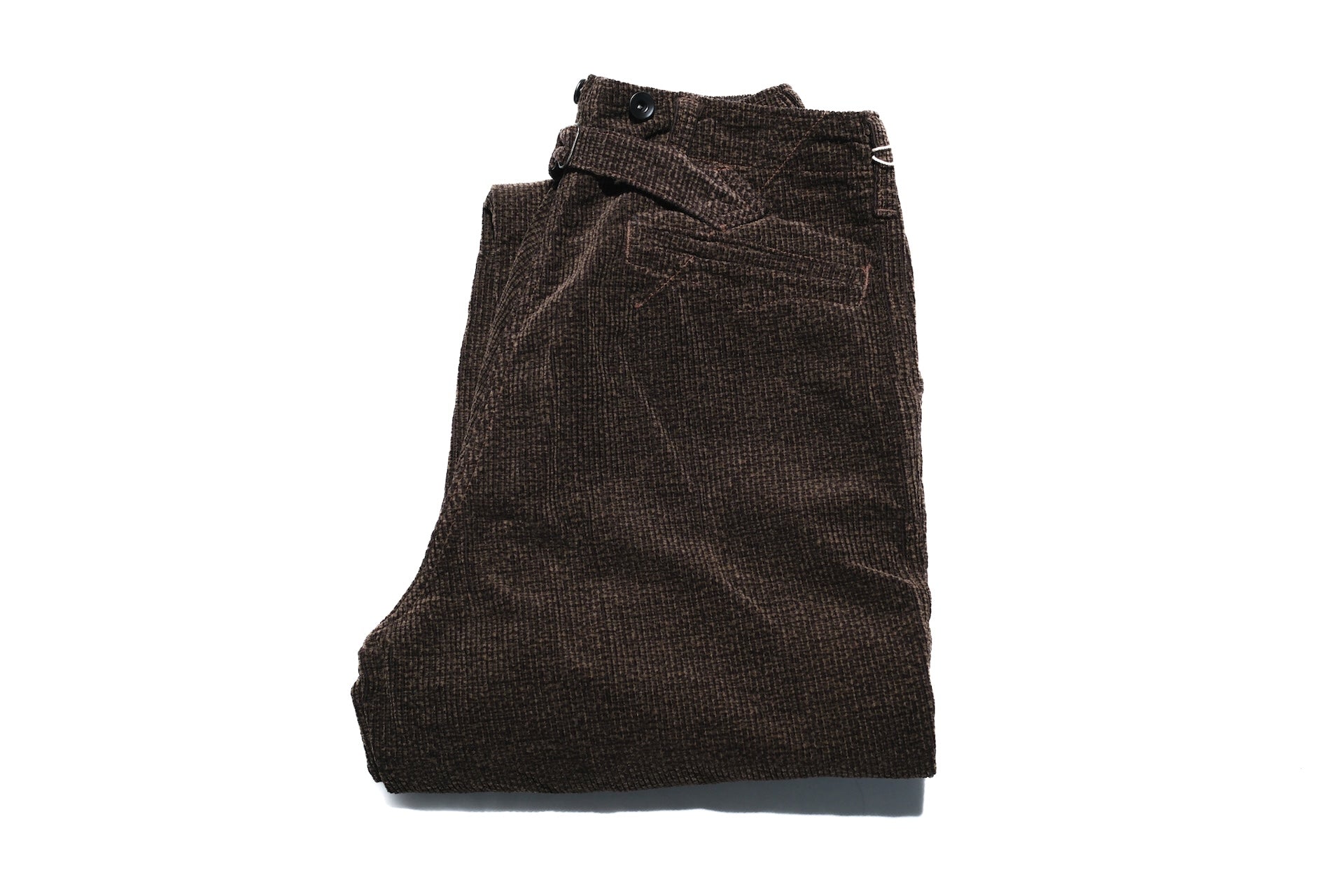 Freewheelers “Yellowstone” Striped Corduroy Hunting Trousers (Grained Brown)