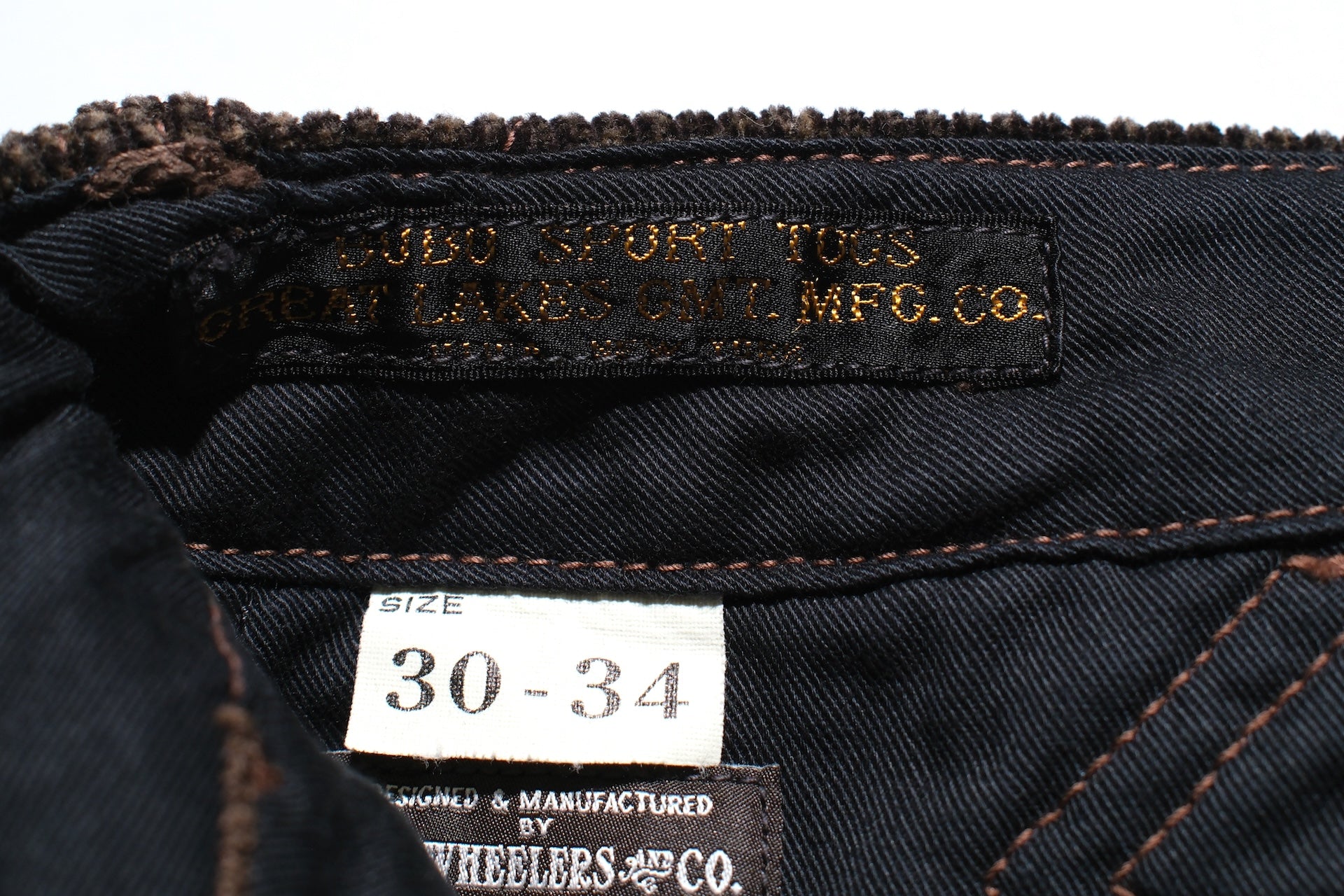 Freewheelers “Yellowstone” Striped Corduroy Hunting Trousers (Grained Brown)