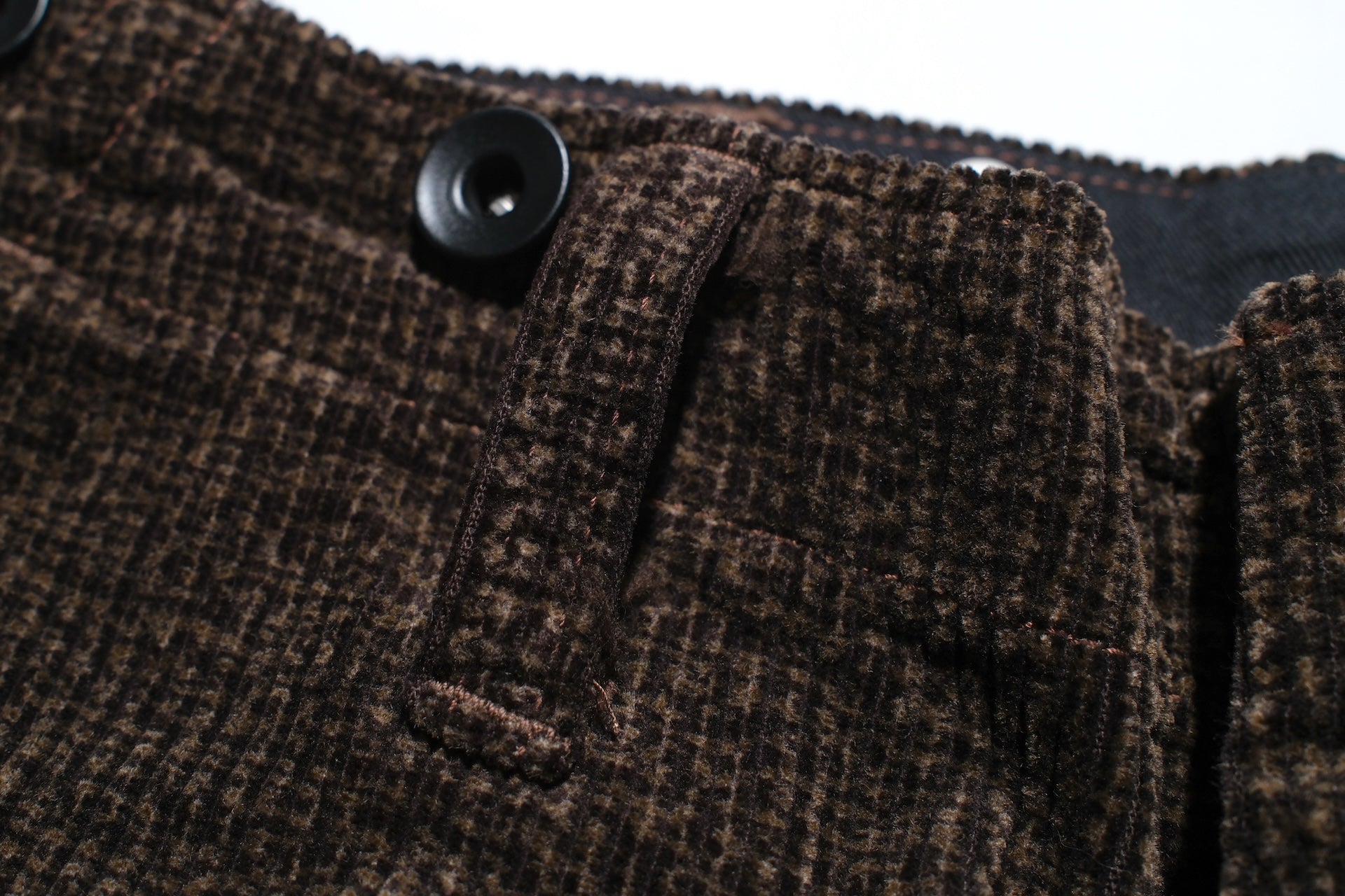 Freewheelers “Yellowstone” Striped Corduroy Hunting Trousers (Grained Brown)
