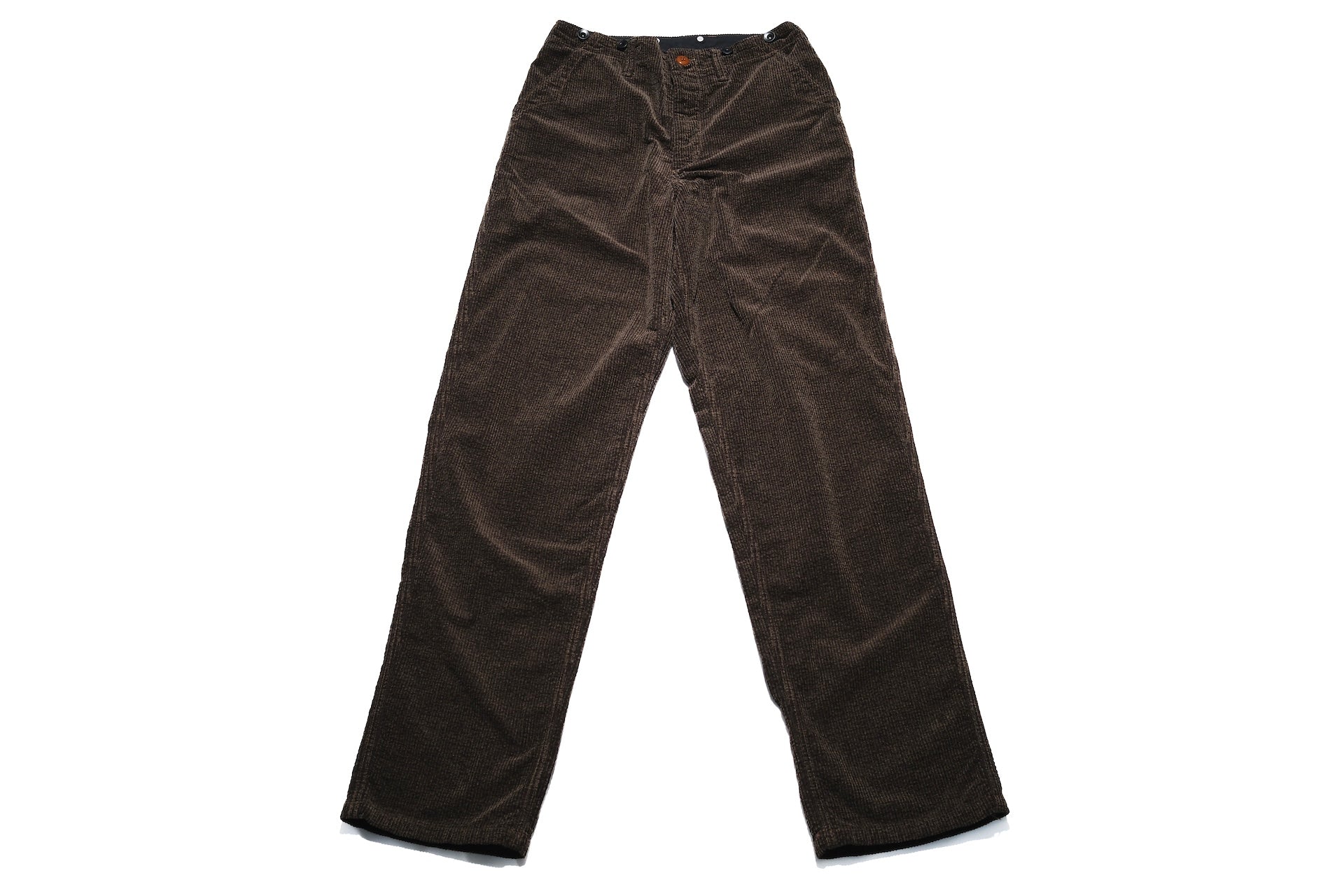 Freewheelers “Yellowstone” Striped Corduroy Hunting Trousers (Grained Brown)