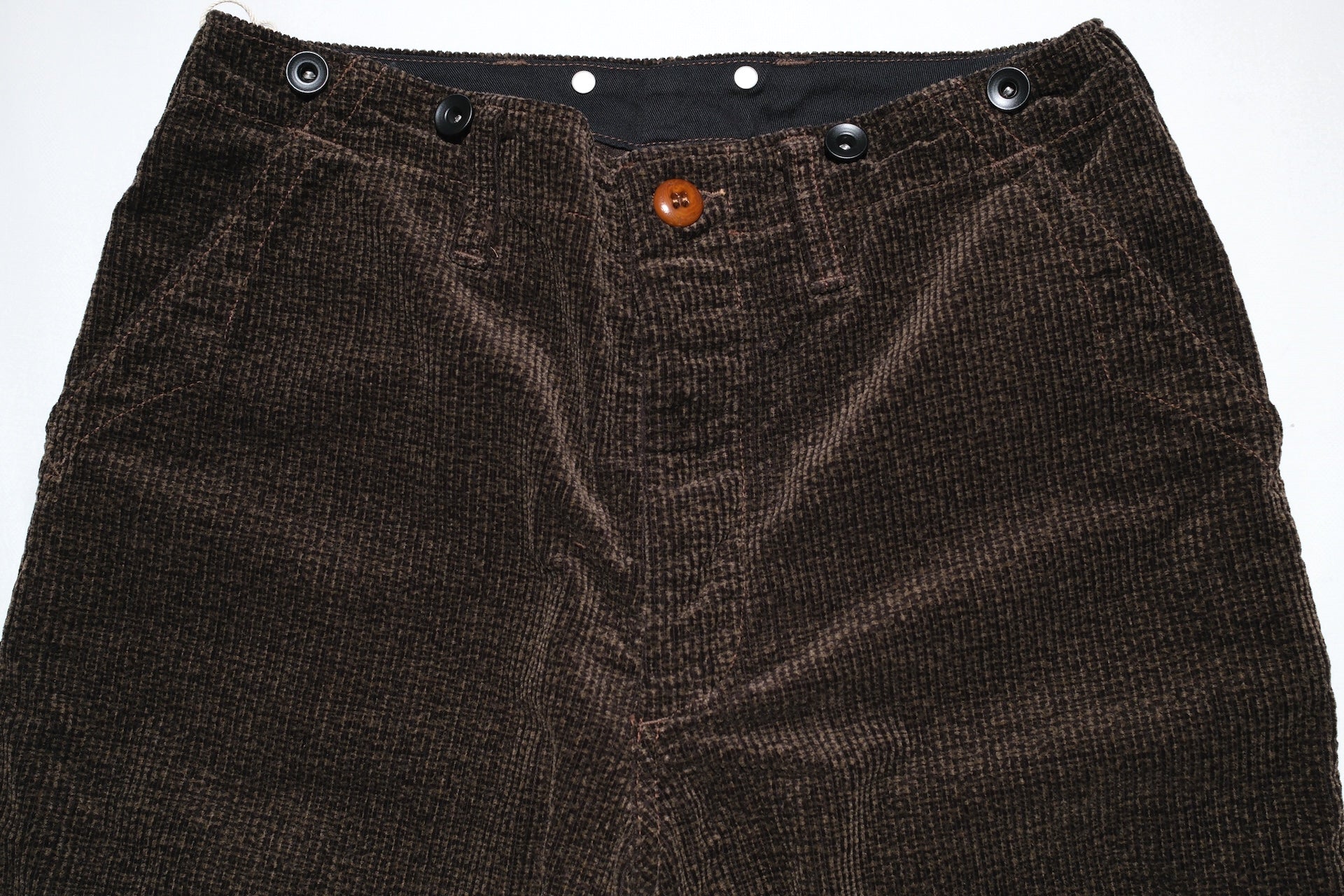 Freewheelers “Yellowstone” Striped Corduroy Hunting Trousers (Grained Brown)