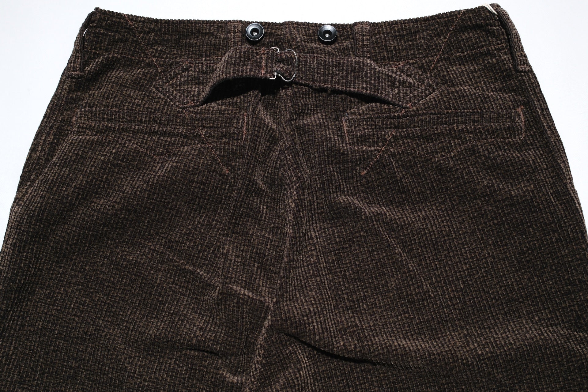 Freewheelers “Yellowstone” Striped Corduroy Hunting Trousers (Grained Brown)