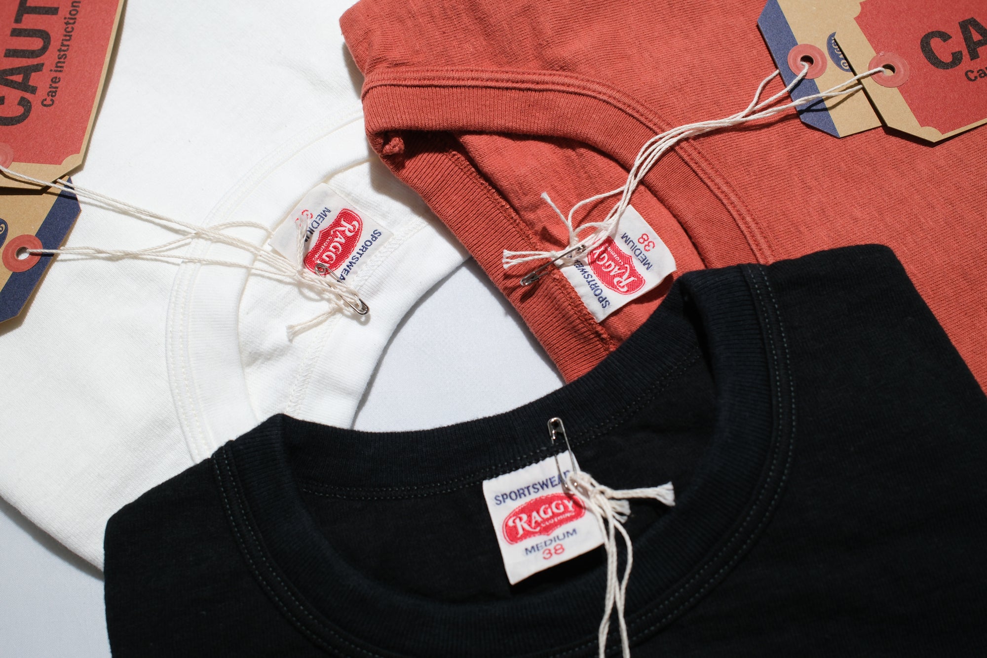 RAGGY CLOTHING 8oz "Fluffy-Sport" Loopwheeled Tee (Off White)