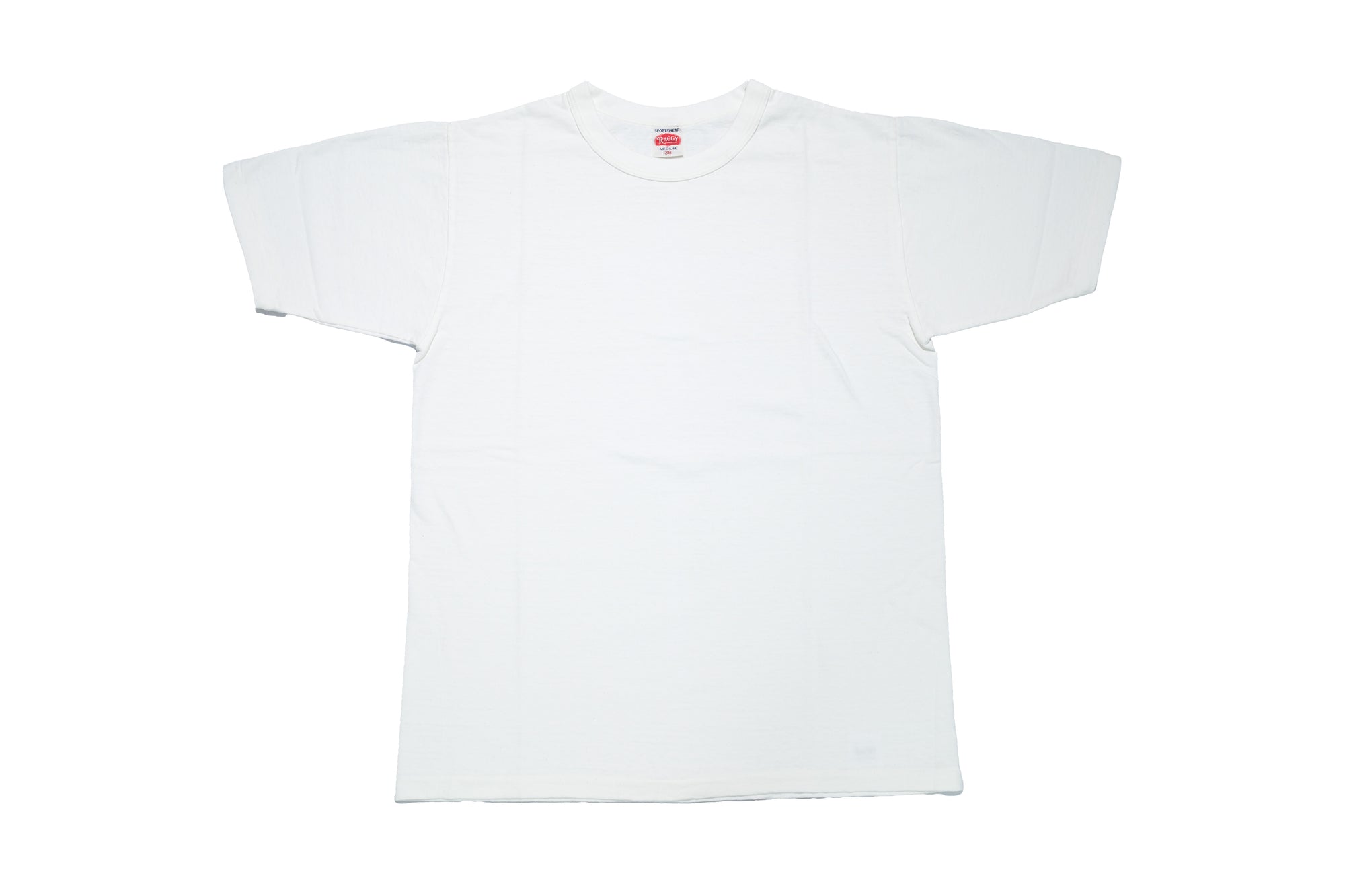 RAGGY CLOTHING 8oz "Fluffy-Sport" Loopwheeled Tee (Off White)