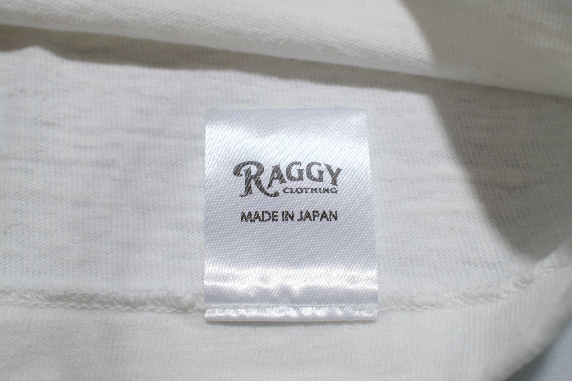 RAGGY CLOTHING 8oz "Fluffy-Sport" Loopwheeled Tee (Off White)