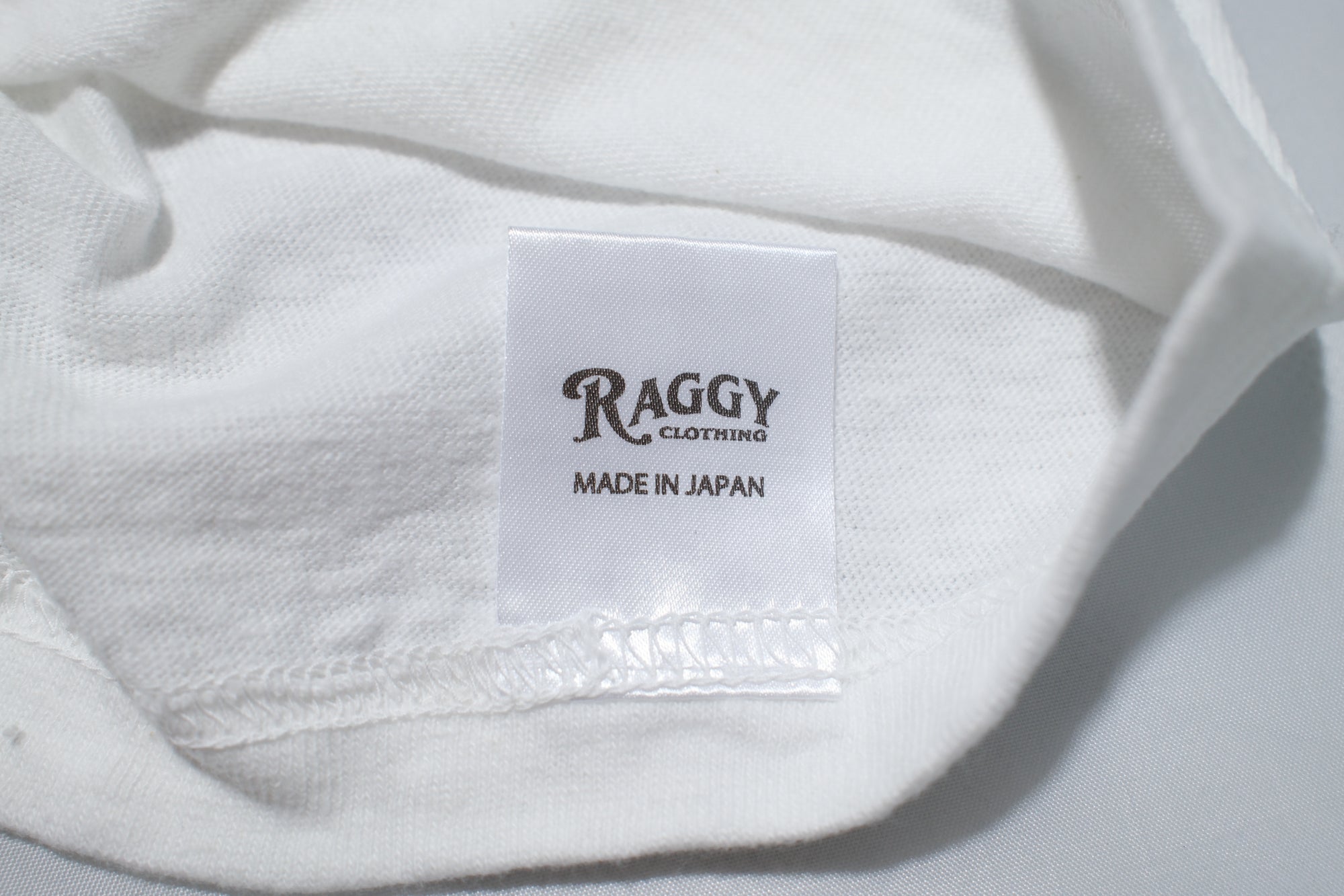 RAGGY CLOTHING 6oz "Old Americana" Loopwheeled Tee (Off White)