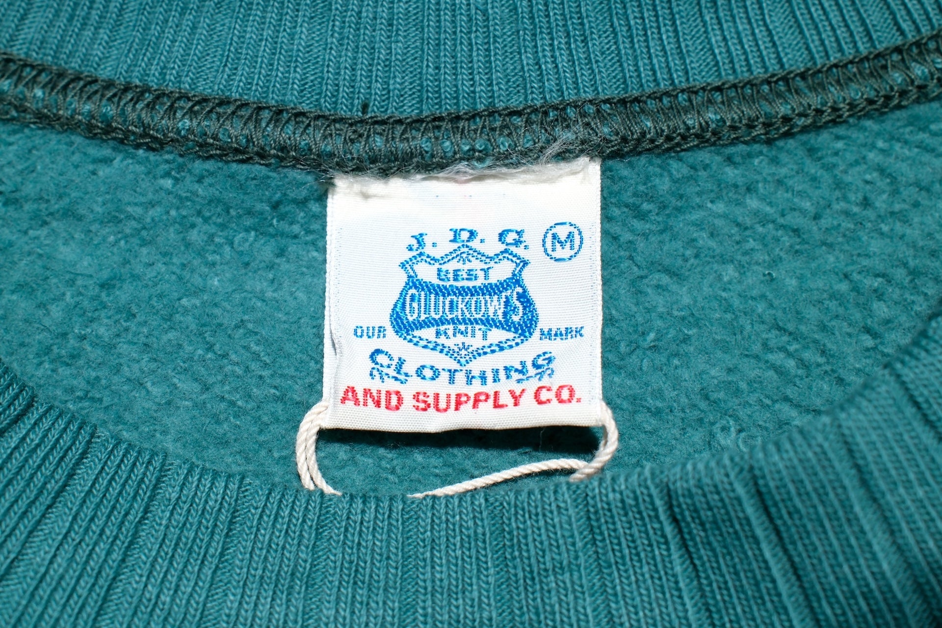 John Gluckow X Warehouse Co. 10oz Loopwheeled "The Albert" Sweatshirt (Turquoise Green)