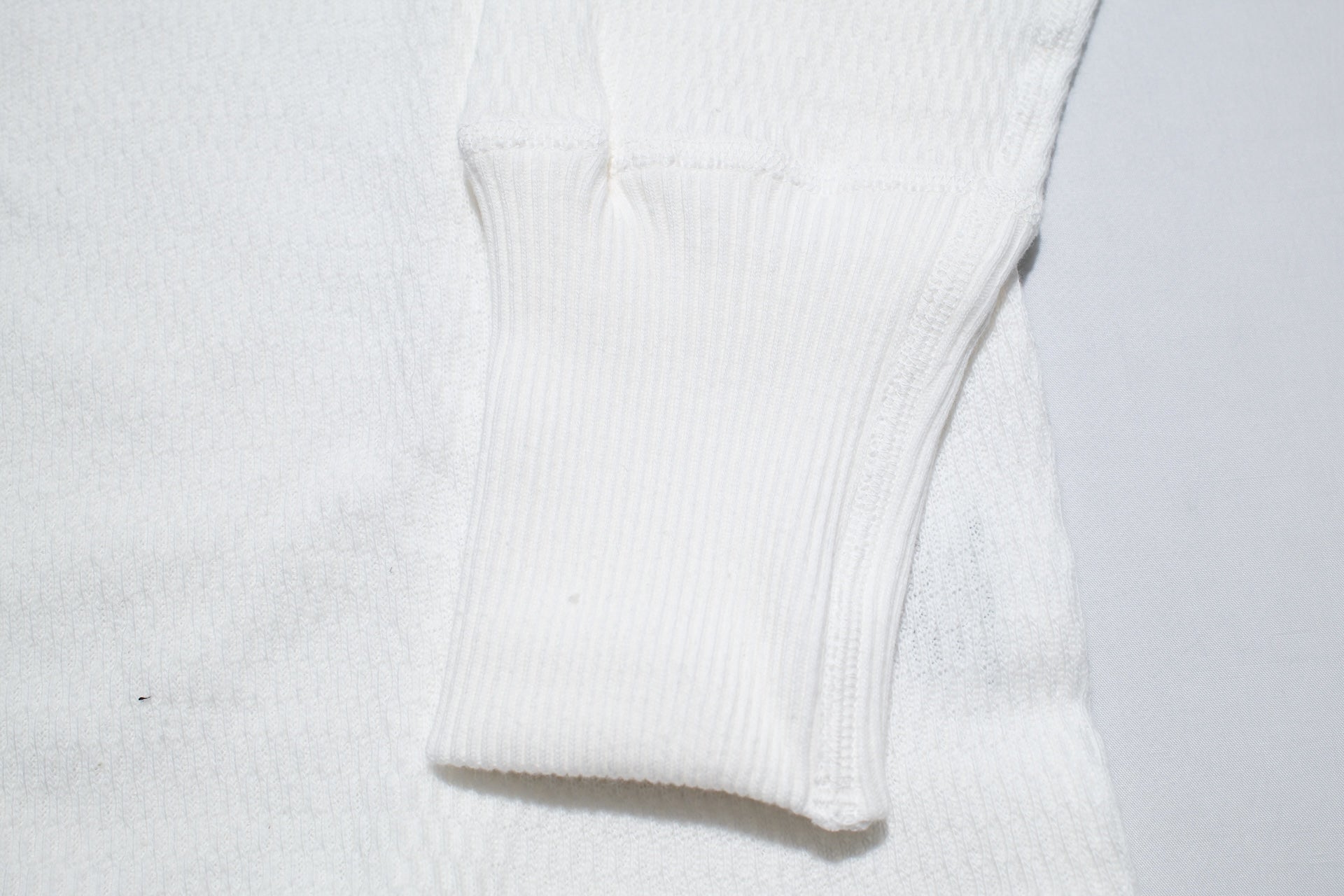 Warehouse Co. "Waffle-Knit" Henley L/S Thermal (White)