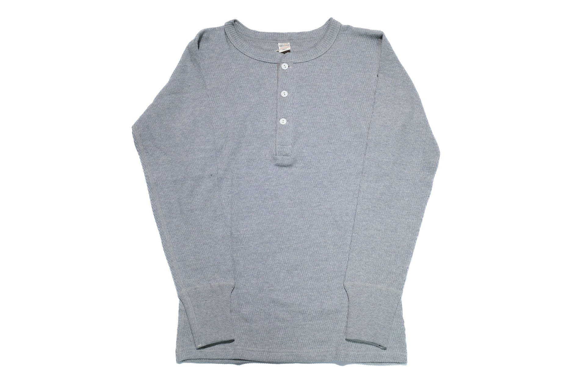 Warehouse Co. "Waffle-Knit" Henley L/S Thermal (Grey)