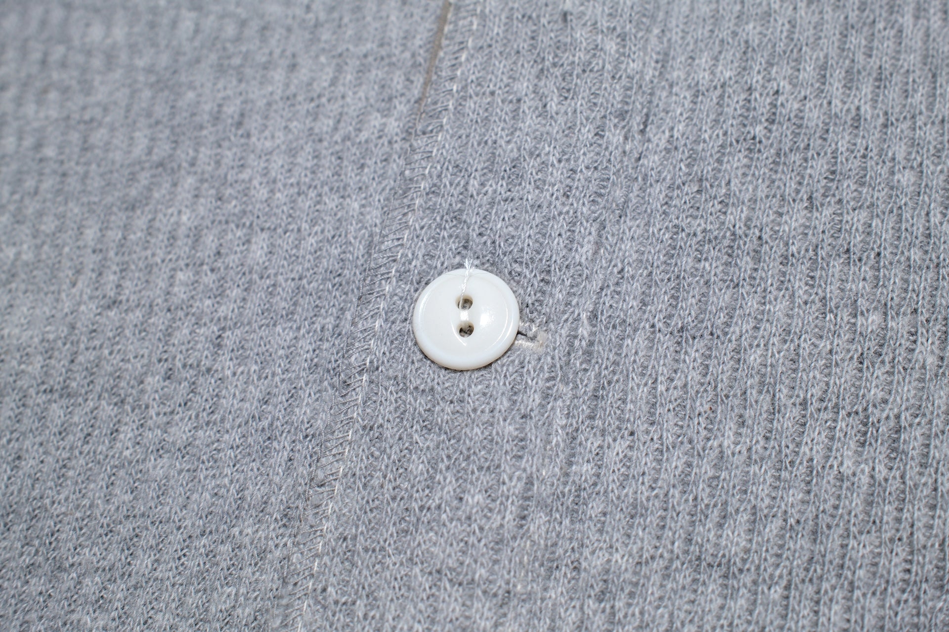 Warehouse Co. "Waffle-Knit" Henley L/S Thermal (Grey)