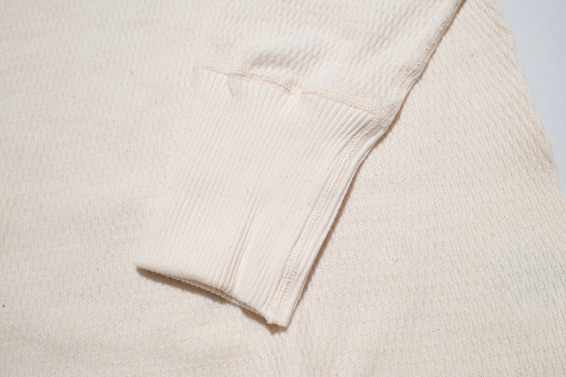 Warehouse Co. "Waffle-Knit" Henley L/S Thermal (Oatmeal)