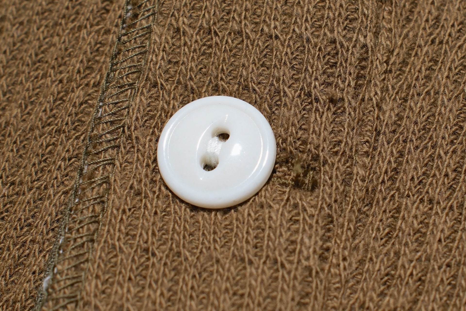 Warehouse Co. "Waffle-Knit" Henley L/S Thermal (Khaki)