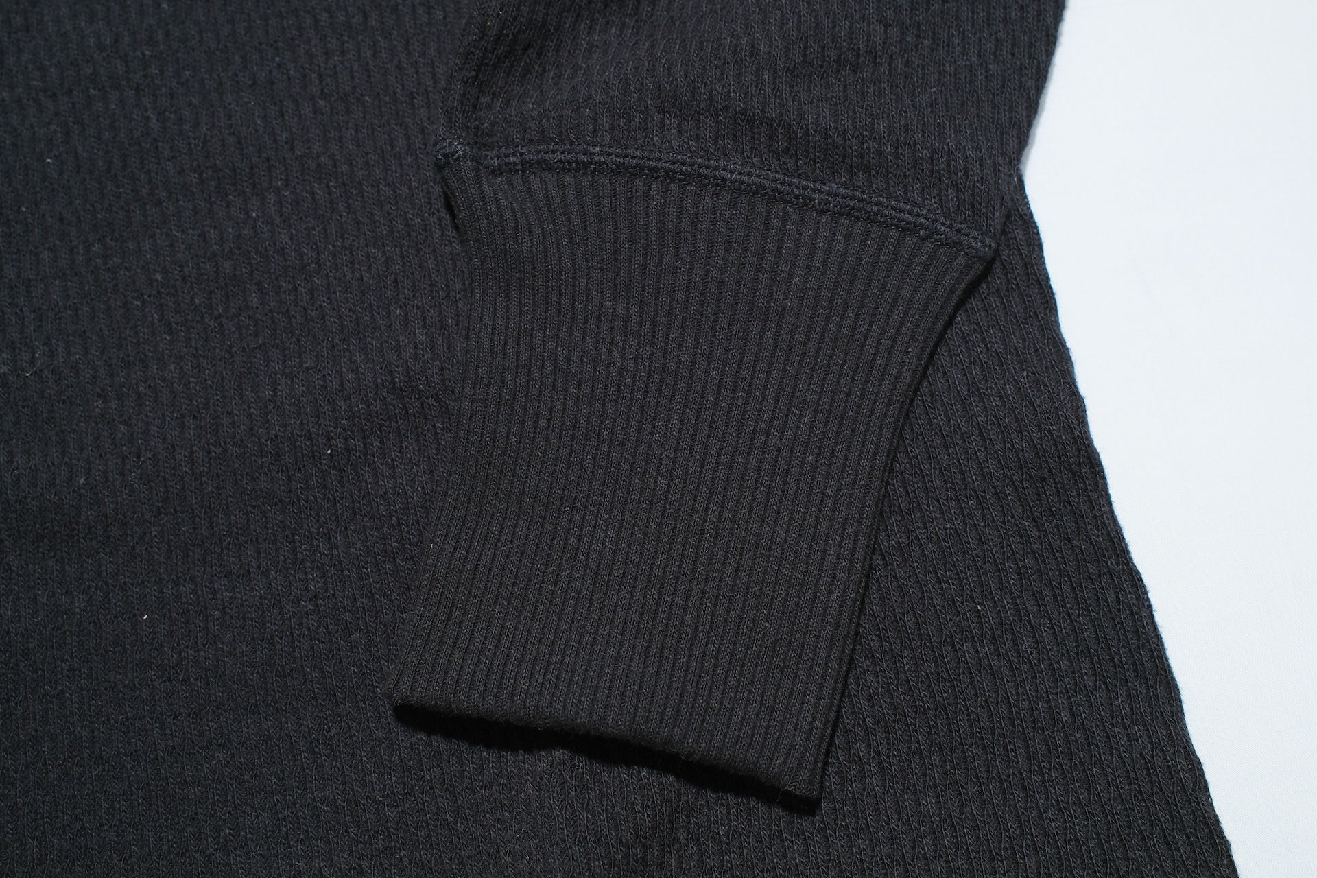 Warehouse Co. "Waffle-Knit" Henley L/S Thermal (Black)