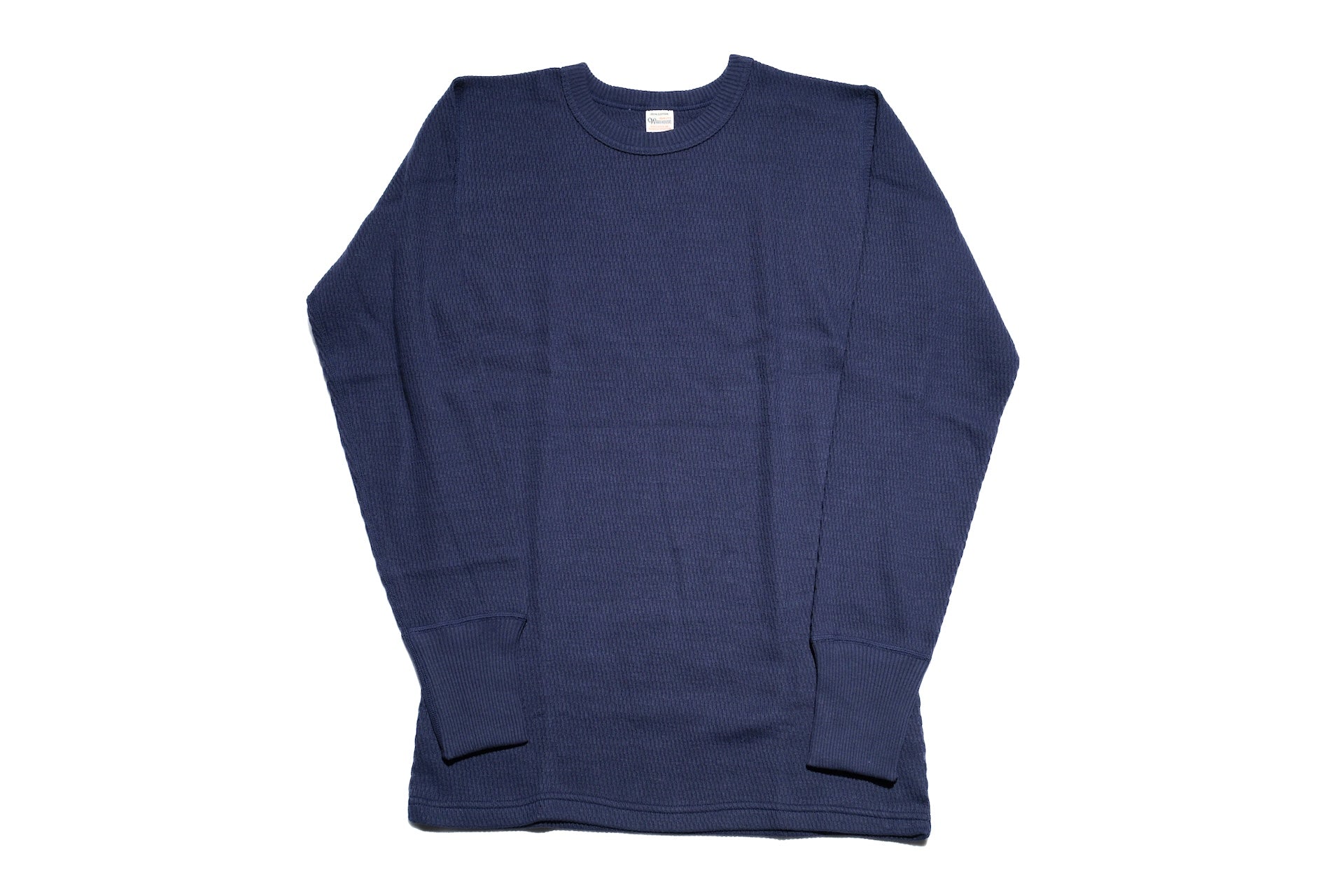 Warehouse Co. "Waffle-Knit" Plain L/S Thermal (Navy)
