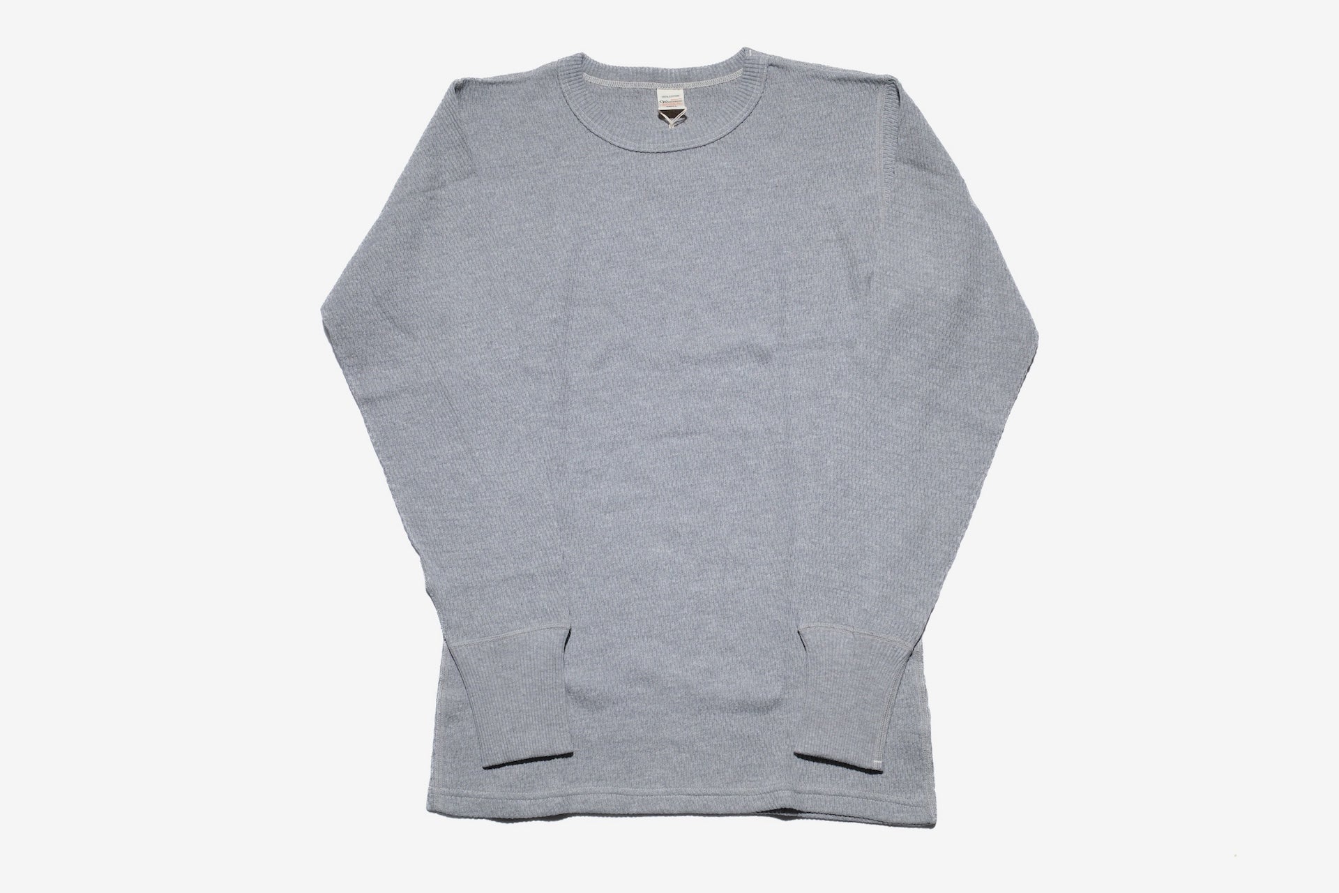 Warehouse Co. "Waffle-Knit" Plain L/S Thermal (Grey)