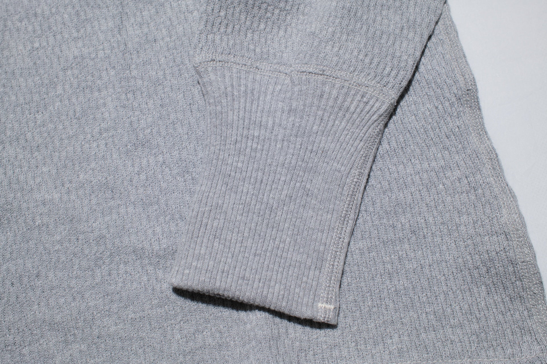Warehouse Co. "Waffle-Knit" Plain L/S Thermal (Grey)