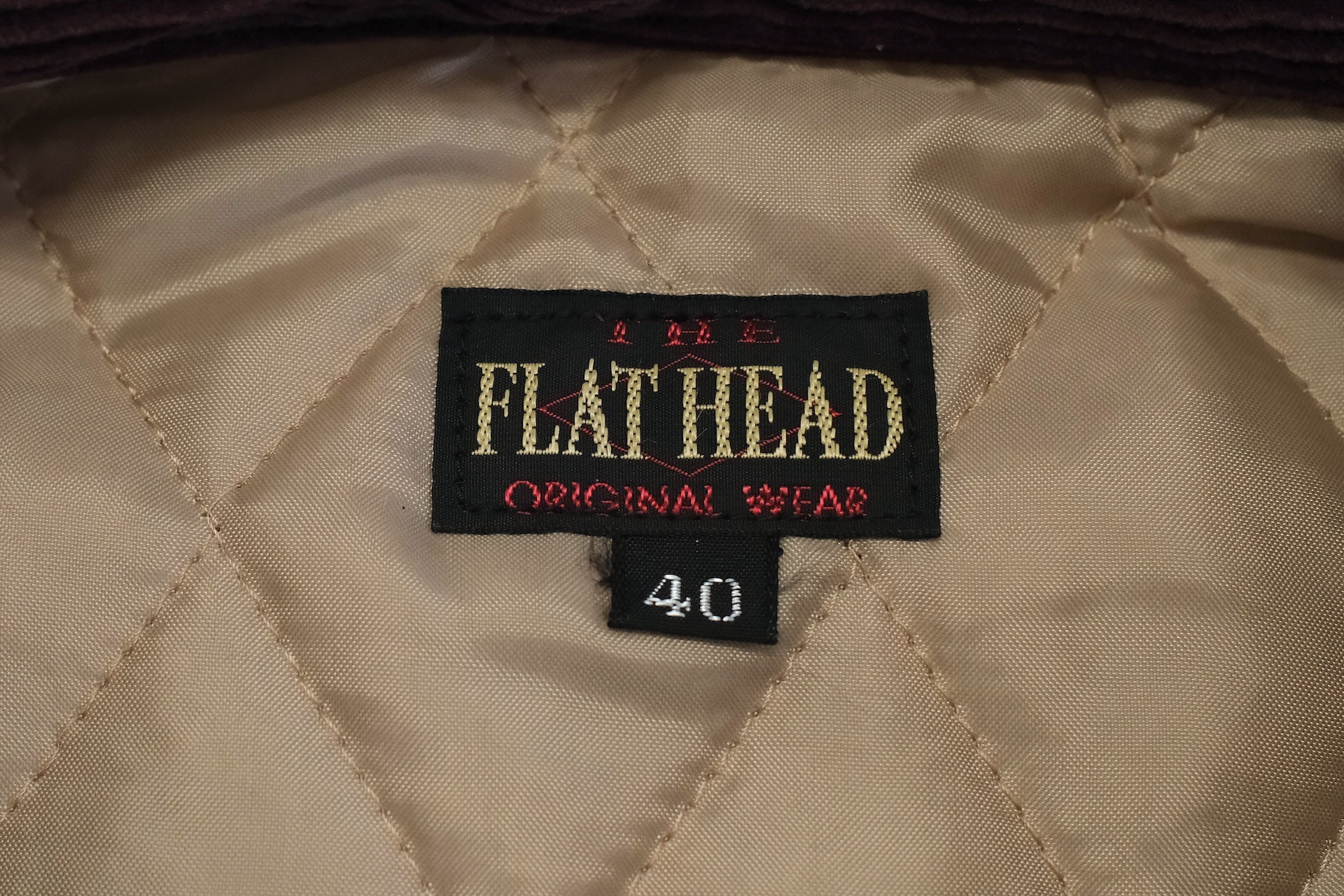 The Flat Head Heavyweight Corduroy Varsity Jacket (Burgundy)