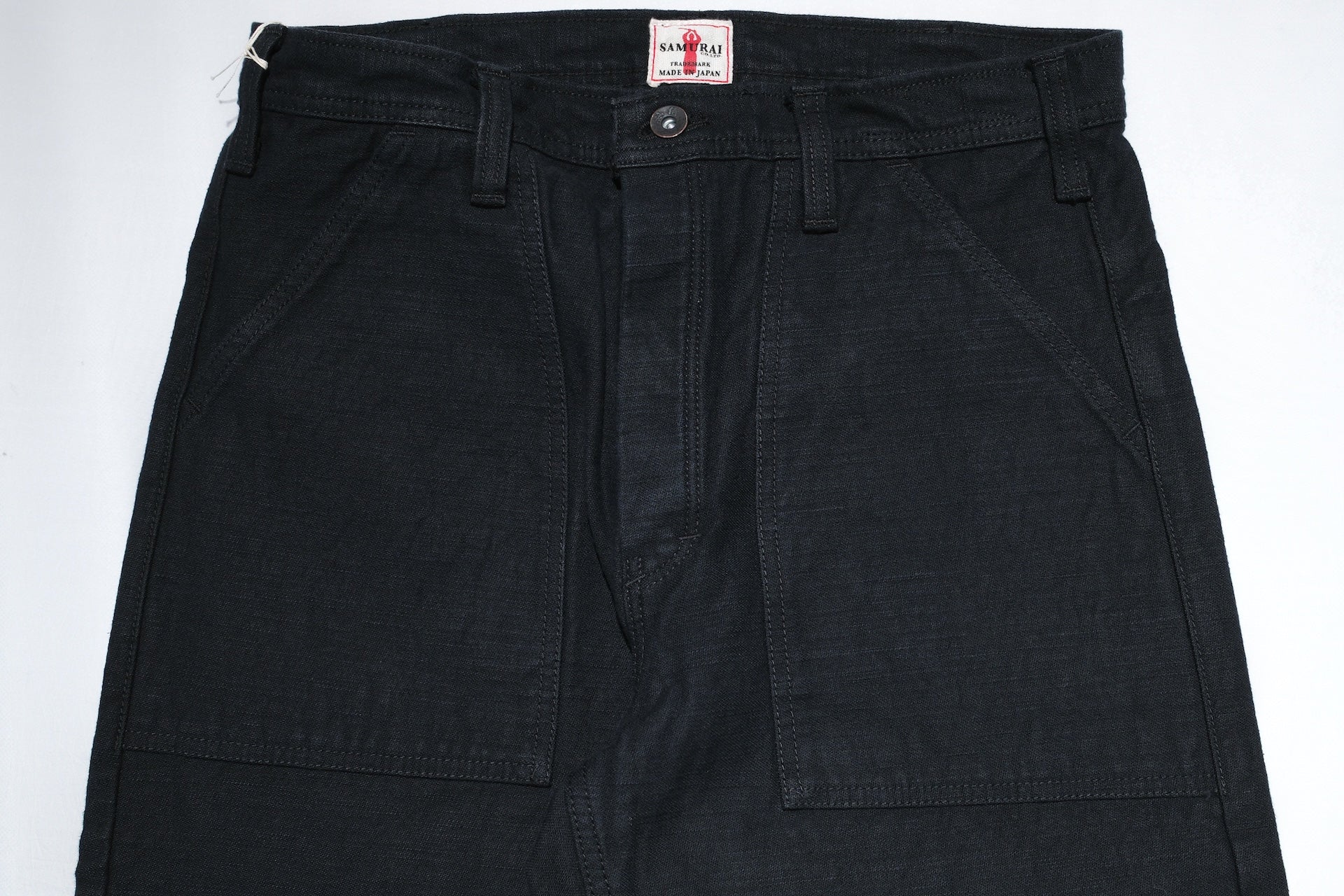 Samurai 15oz Selvage Back Satin Baker Pants (Ultimate Black)