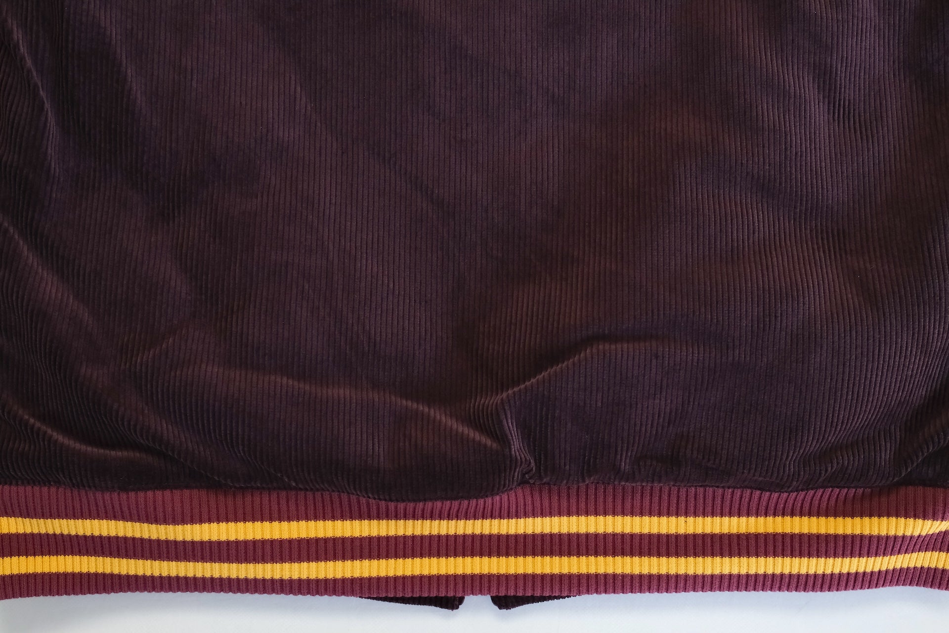 The Flat Head Heavyweight Corduroy Varsity Jacket (Burgundy)