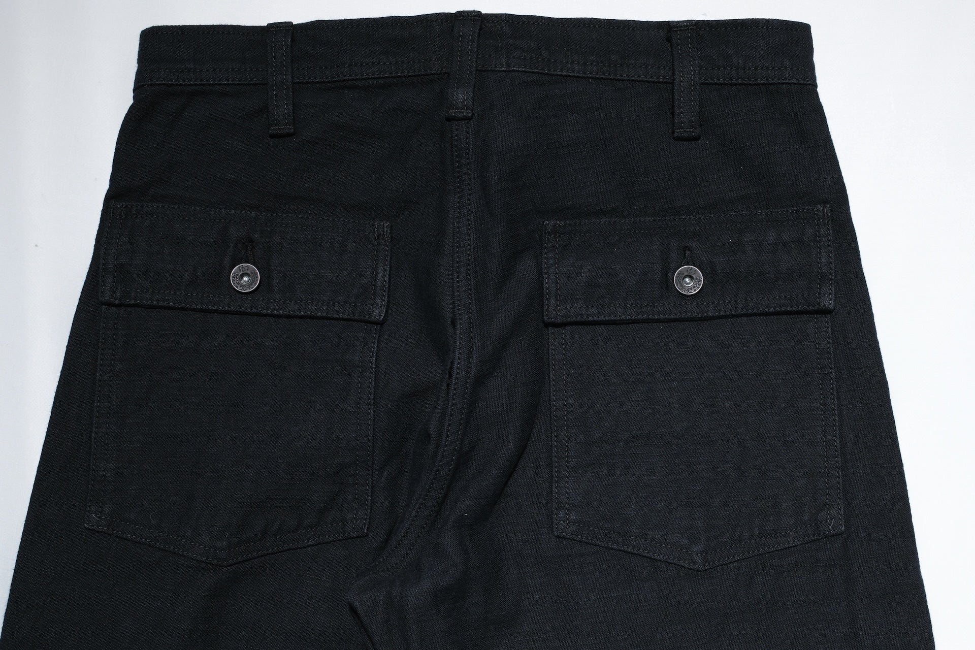 Samurai 15oz Selvage Back Satin Baker Pants (Ultimate Black)